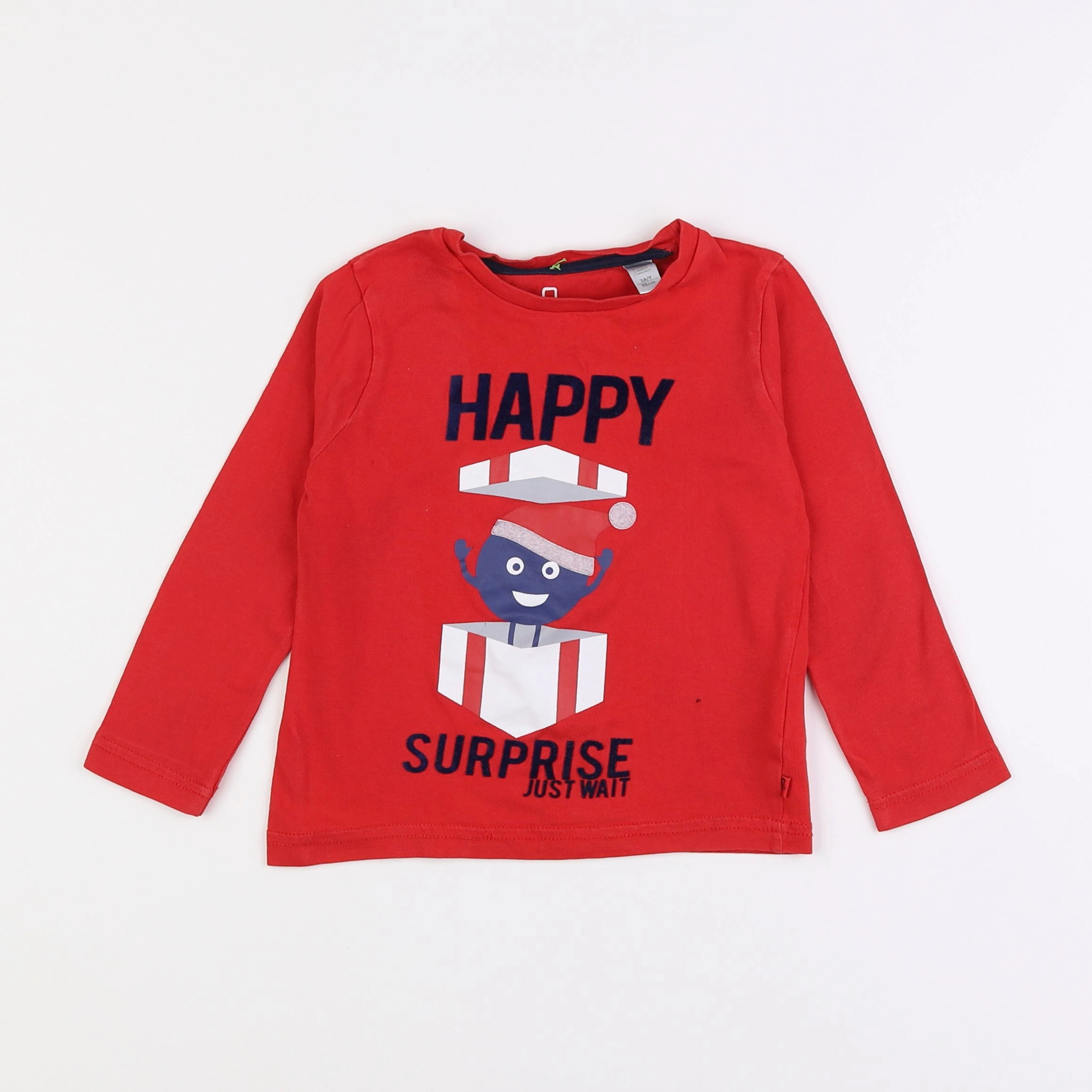 Okaidi - tee-shirt rouge - 3 ans