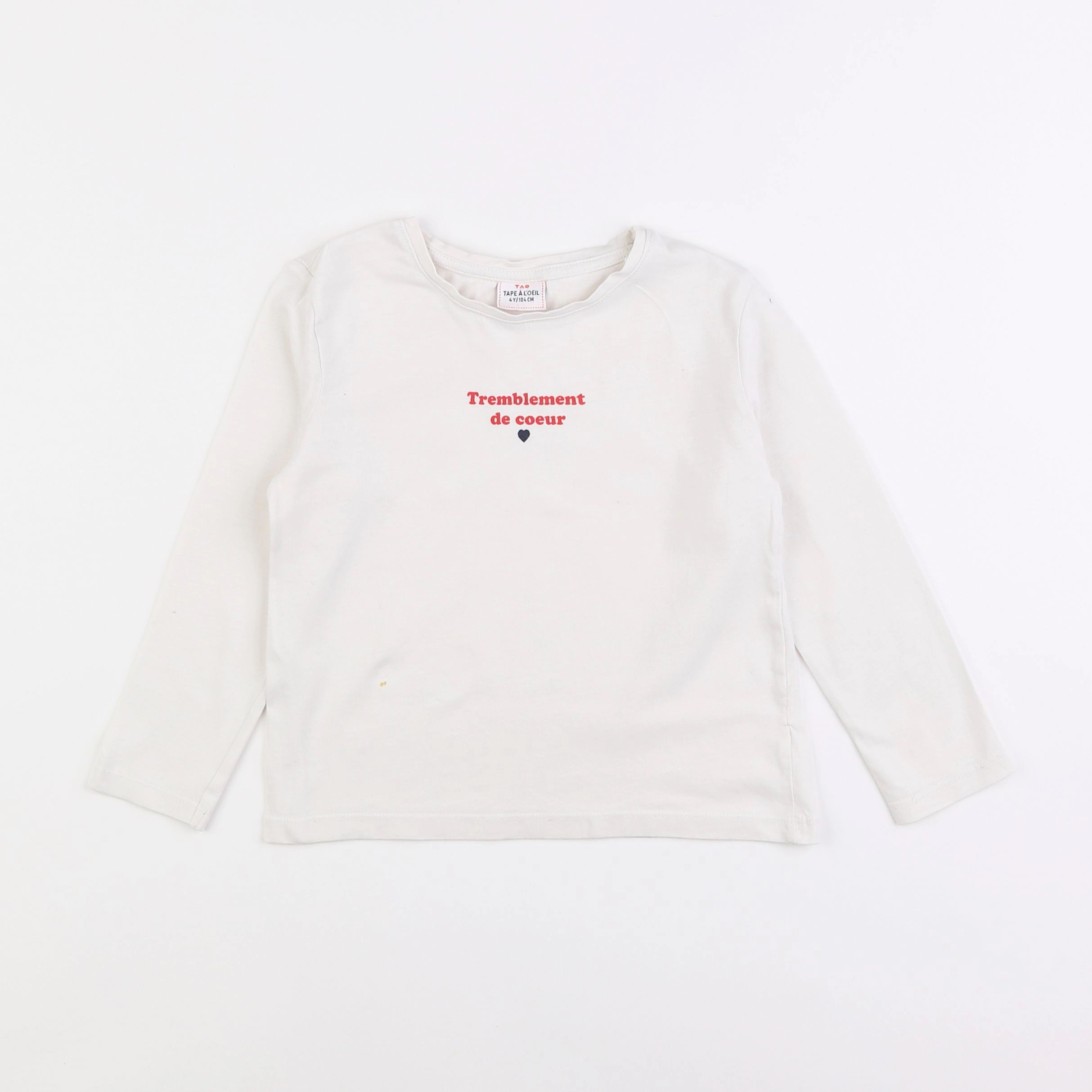 Tape à l'oeil - tee-shirt blanc - 4 ans