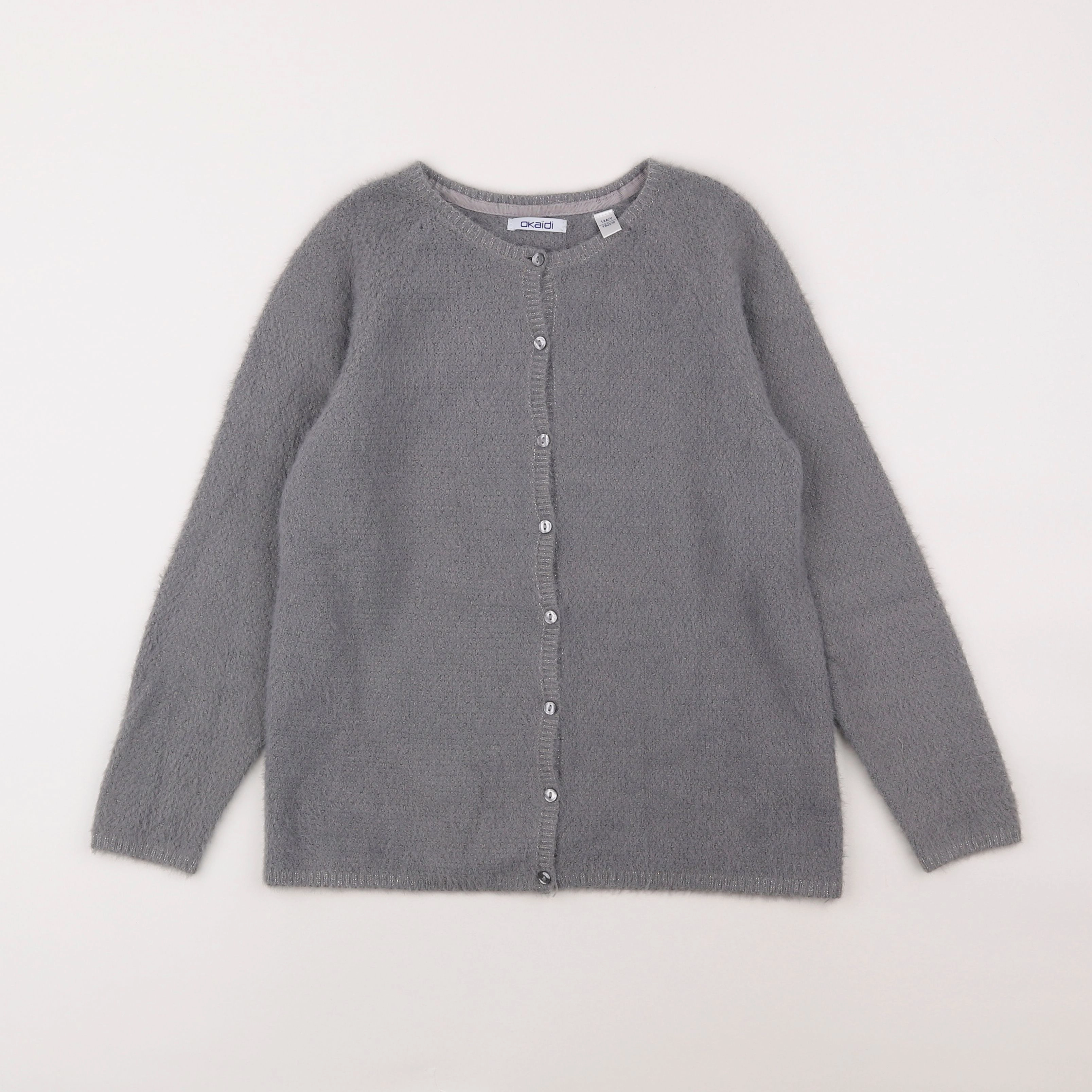 Okaidi - gilet gris - 12 ans