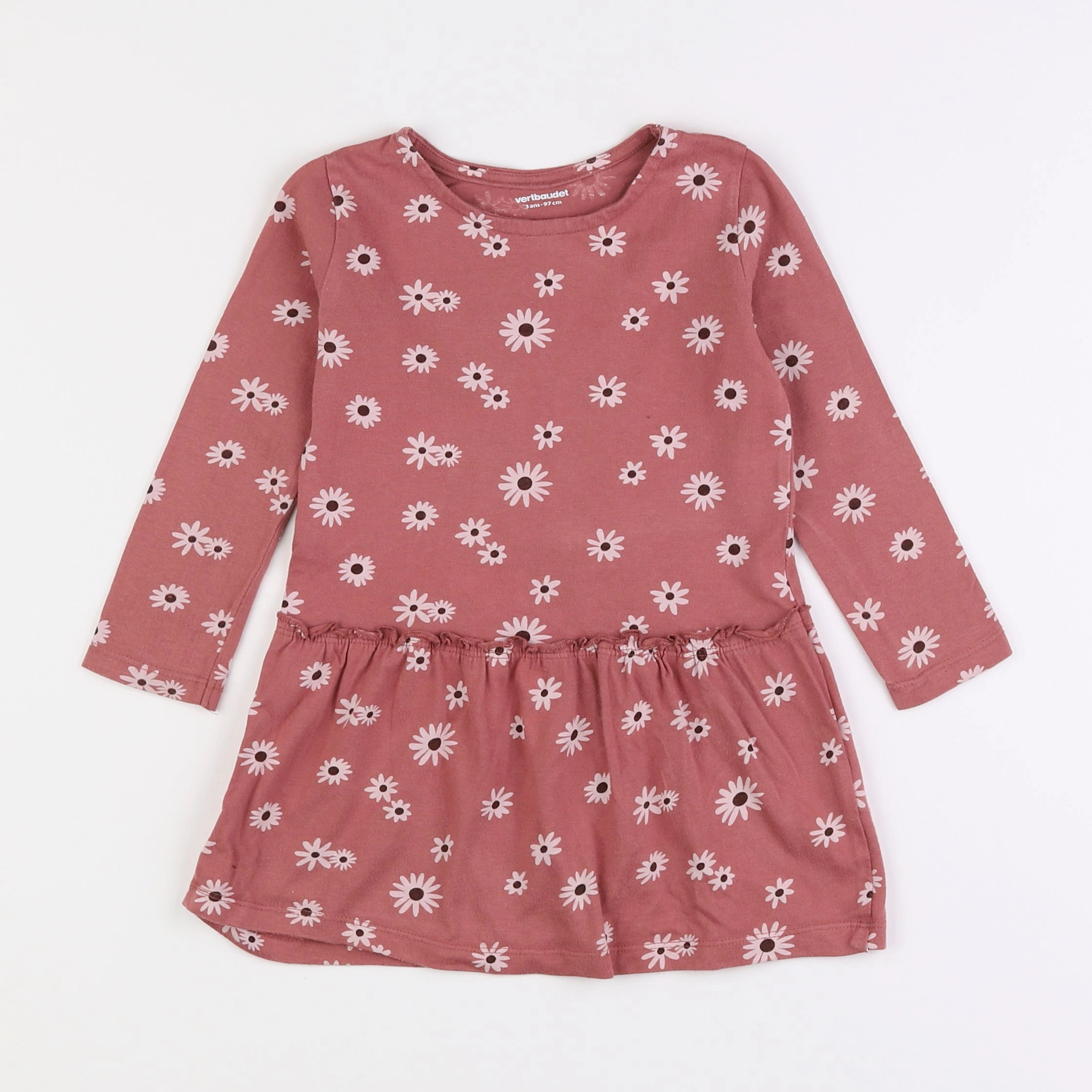 Vertbaudet - robe rose - 3 ans