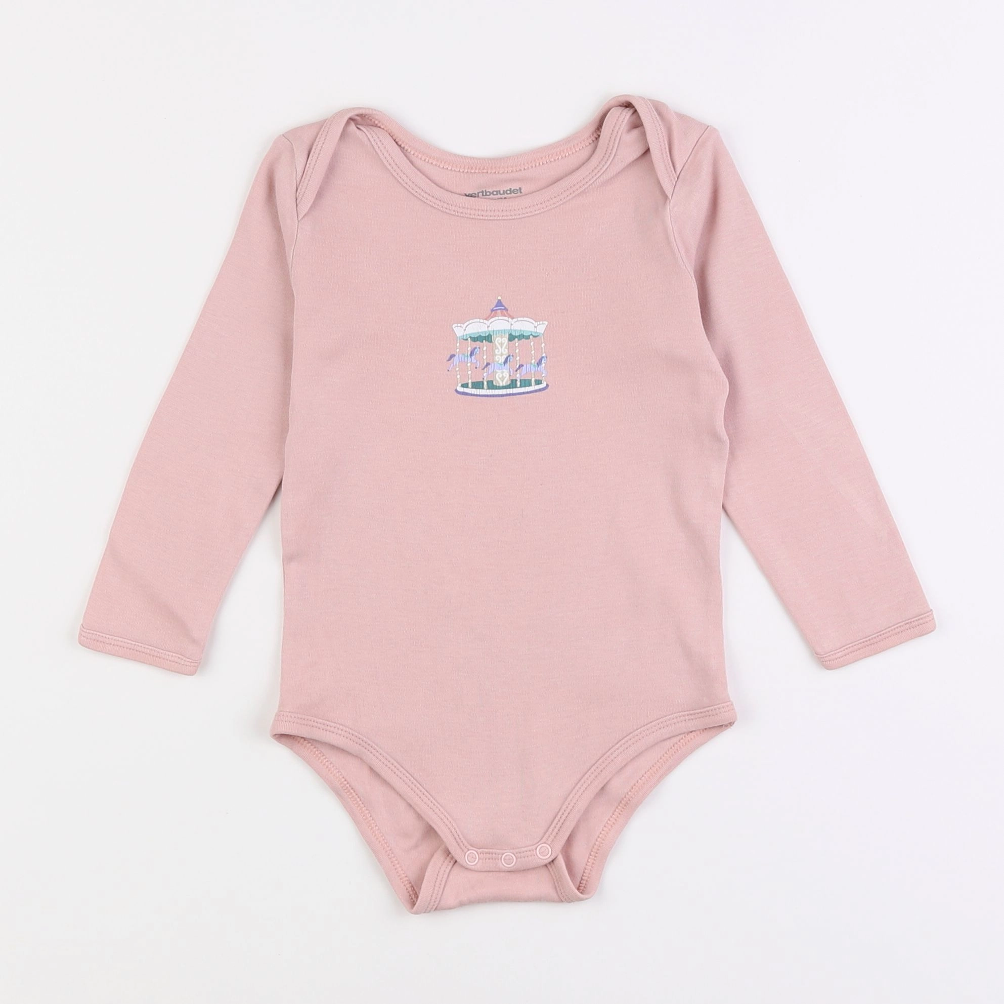 Vertbaudet - body rose - 2 ans