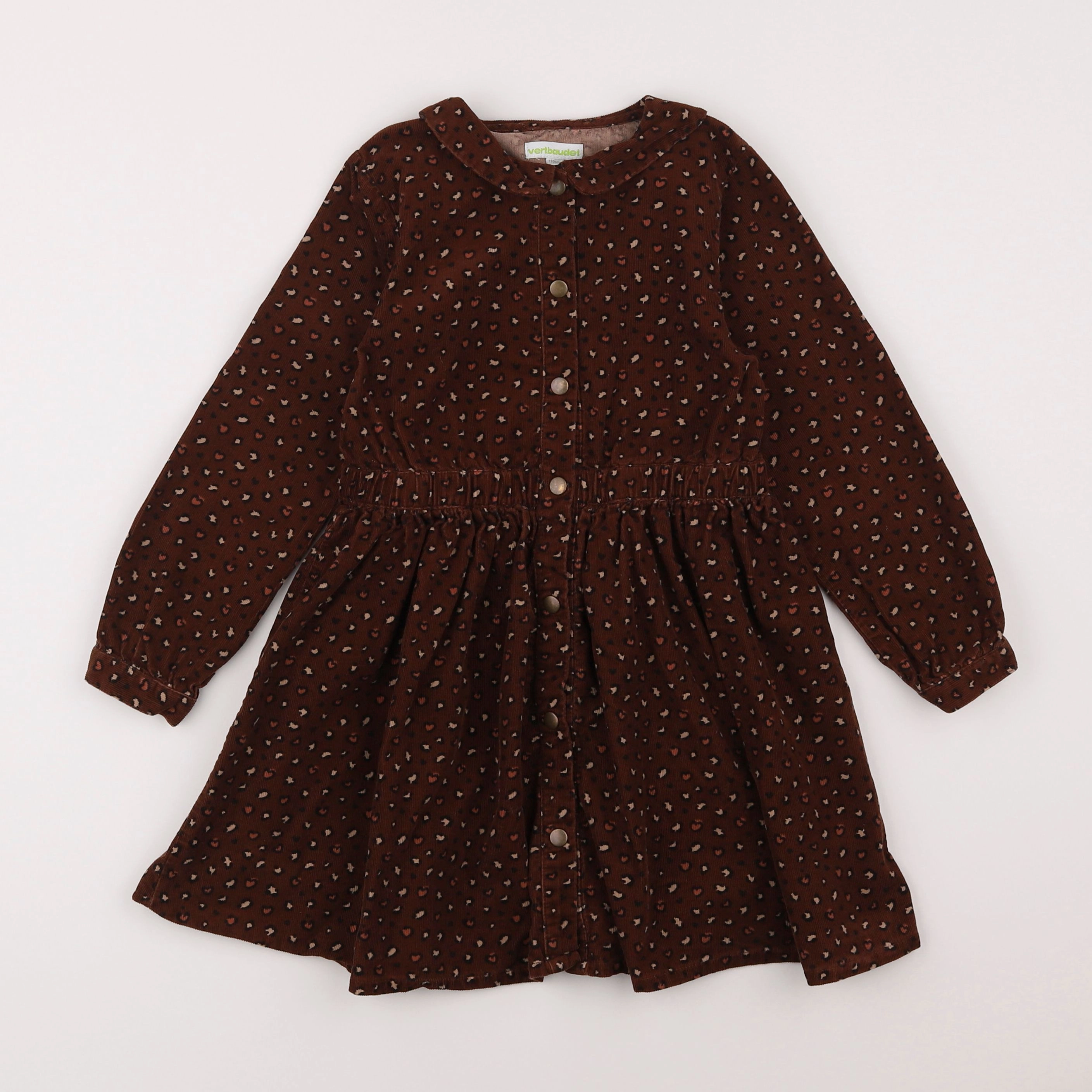 Vertbaudet - robe marron - 5 ans