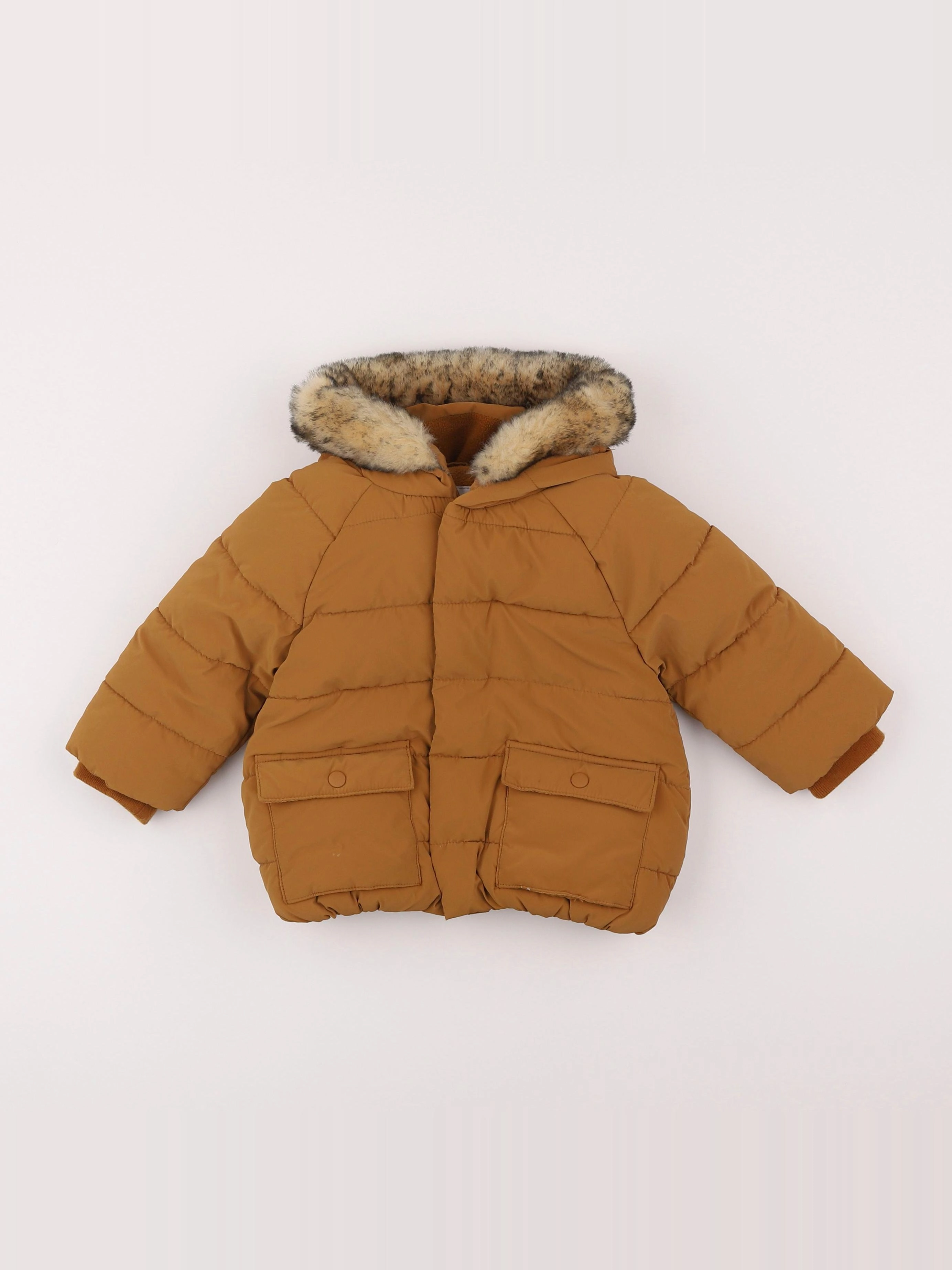 Vertbaudet - doudoune marron - 12 mois