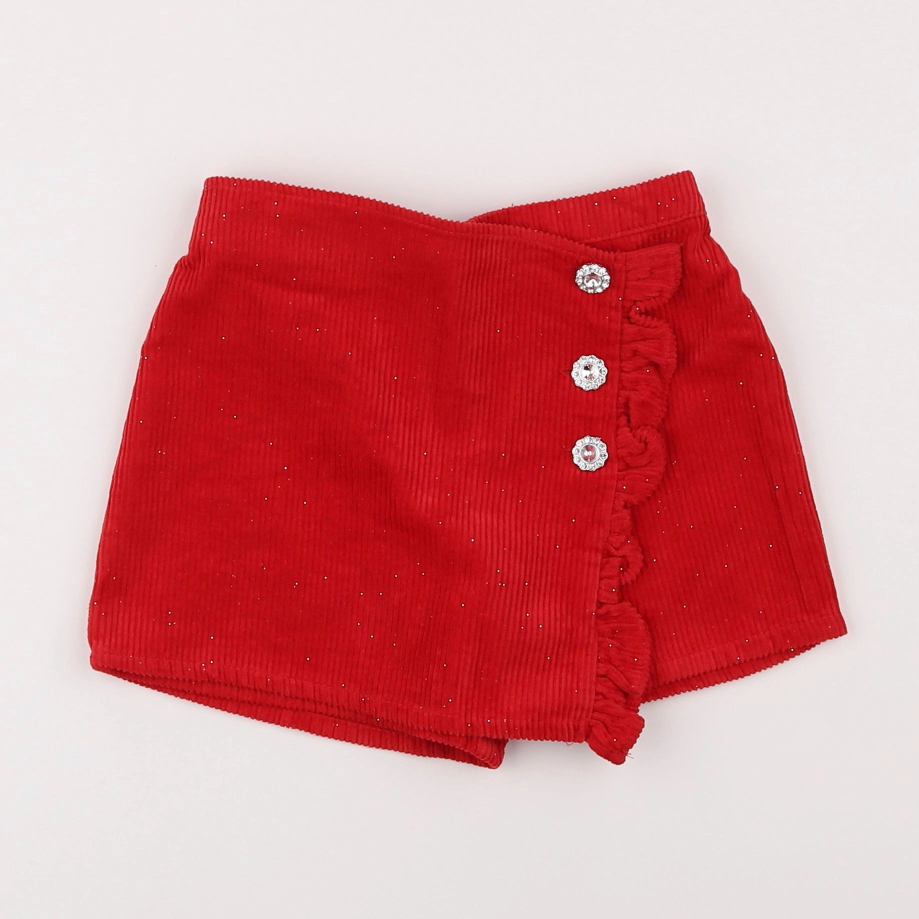 Vertbaudet - jupe short rouge - 5 ans