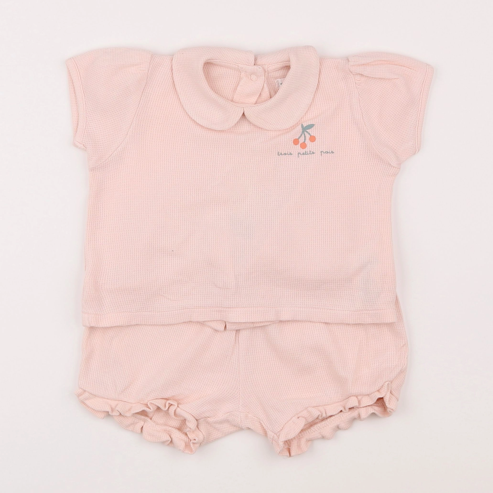 Vertbaudet - pyjama coton orange - 2 ans