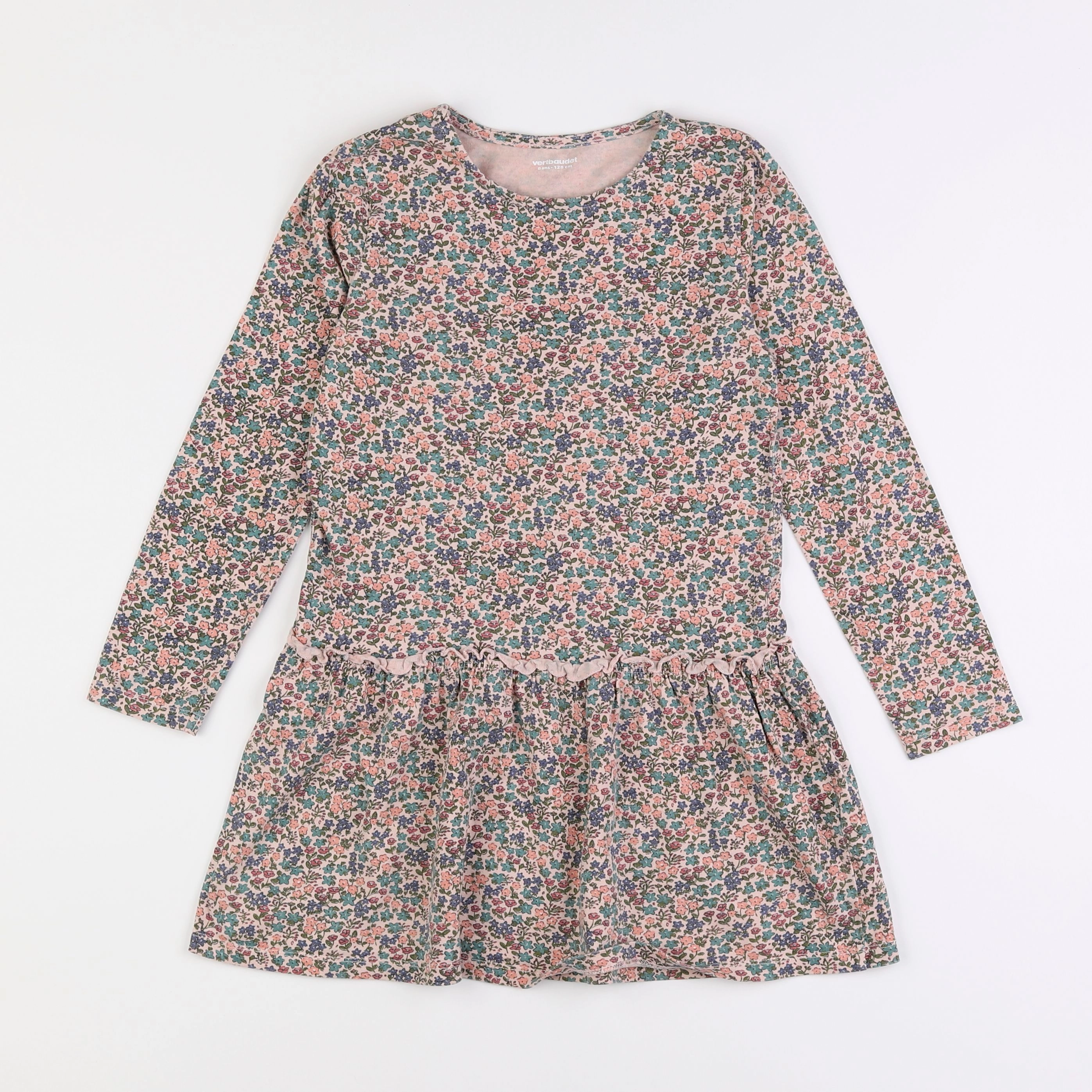 Vertbaudet - robe multicolore - 8 ans
