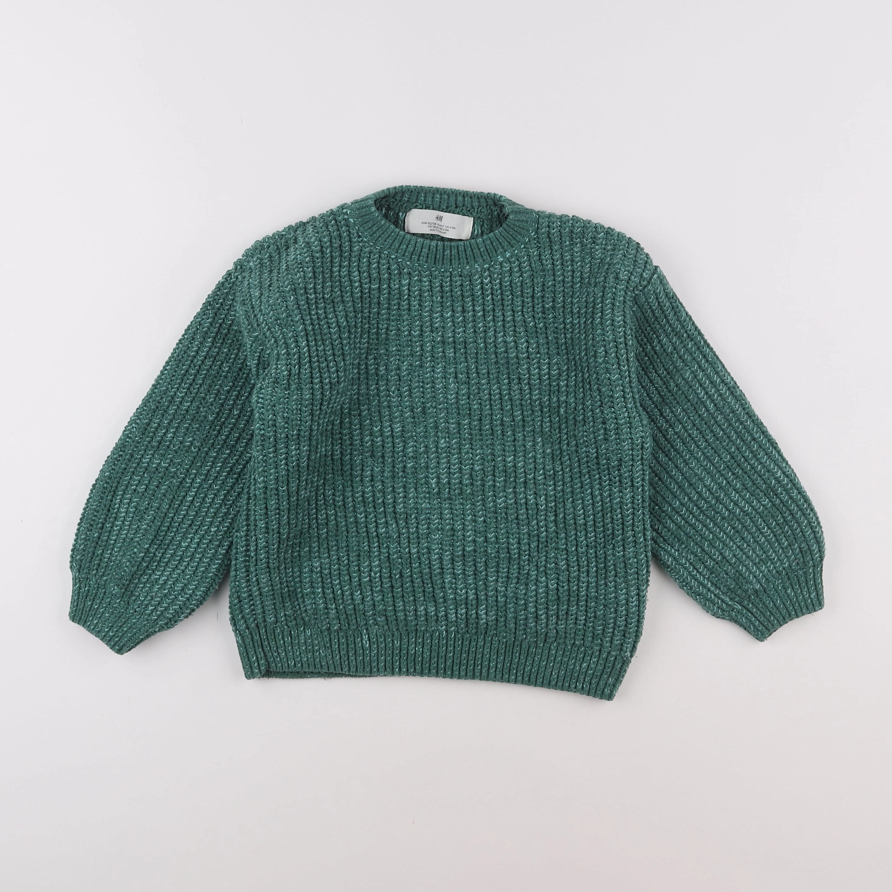 H&M - pull vert - 6/8 ans