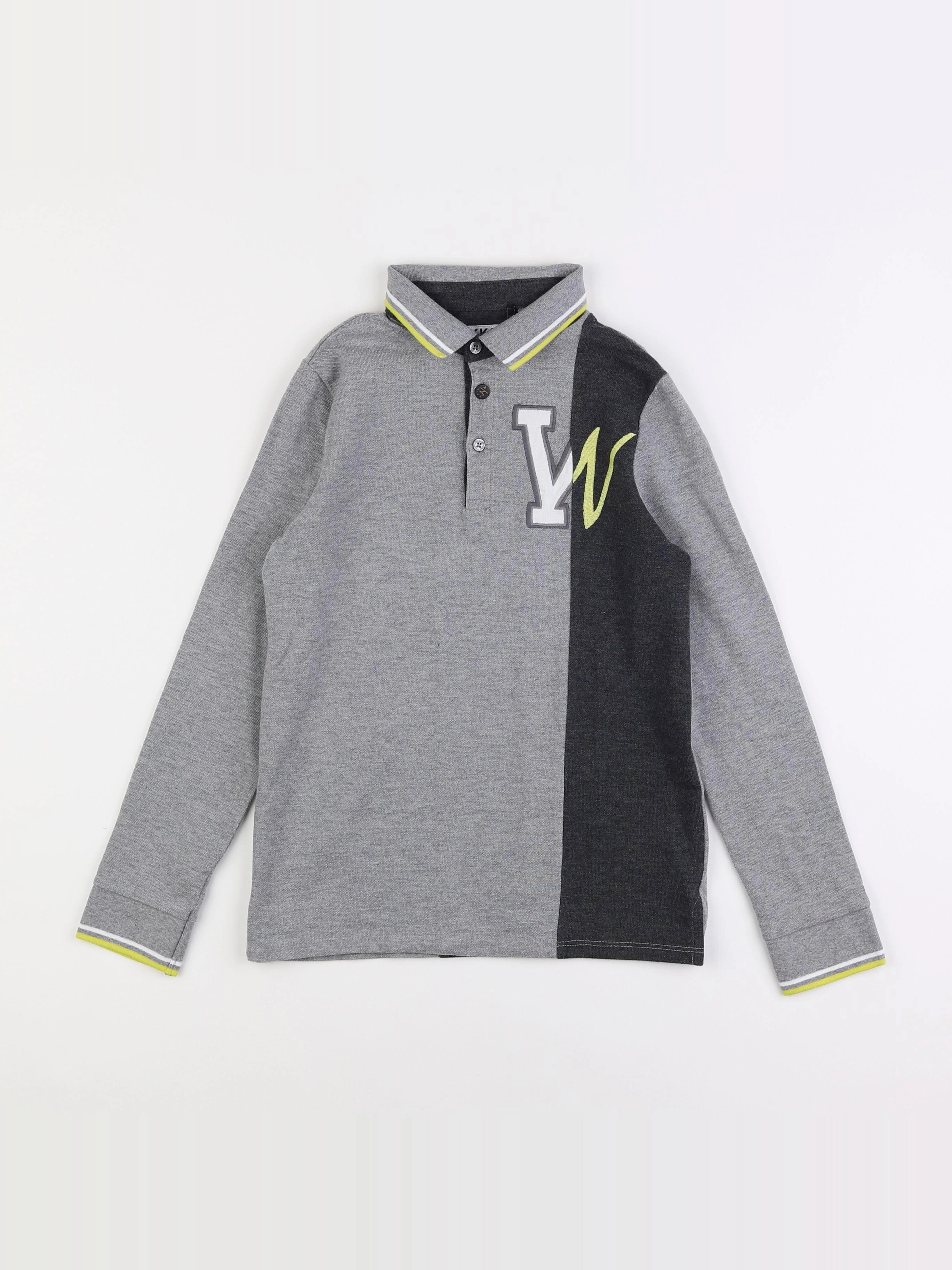 IKKS - polo gris - 10 ans