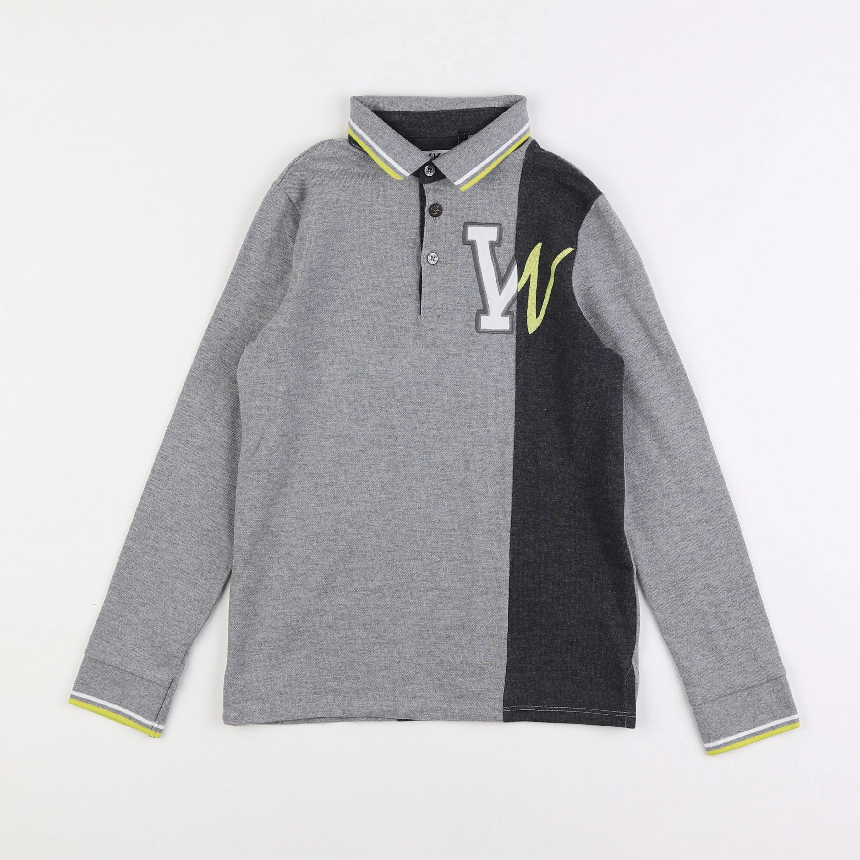 IKKS - polo gris - 10 ans