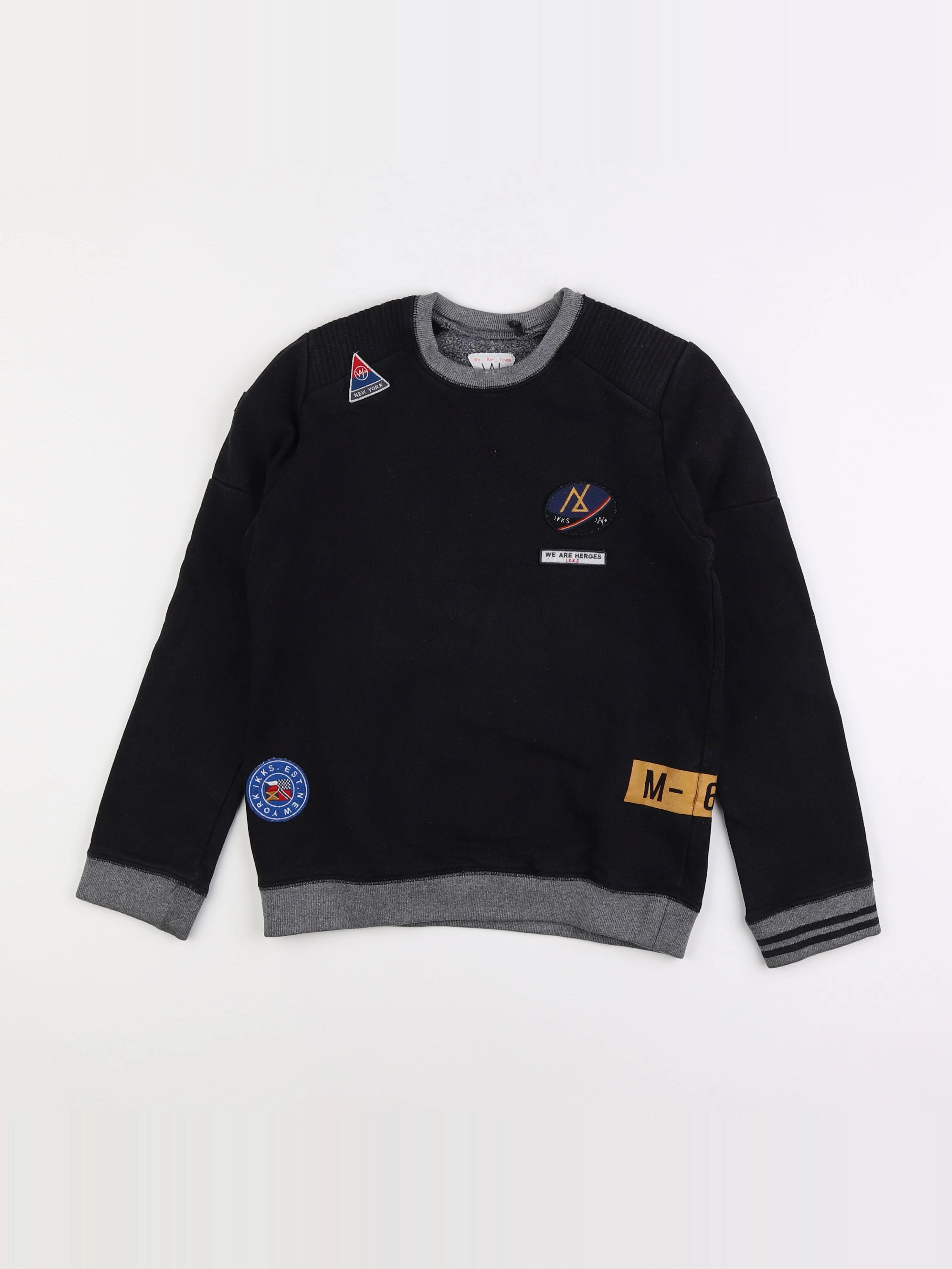 IKKS - sweat noir - 10 ans
