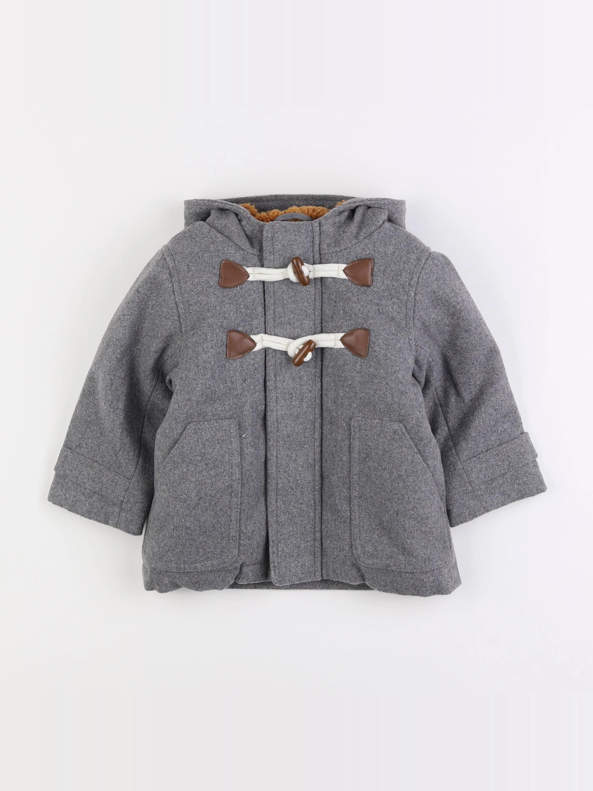 Vertbaudet - manteau gris - 18 mois