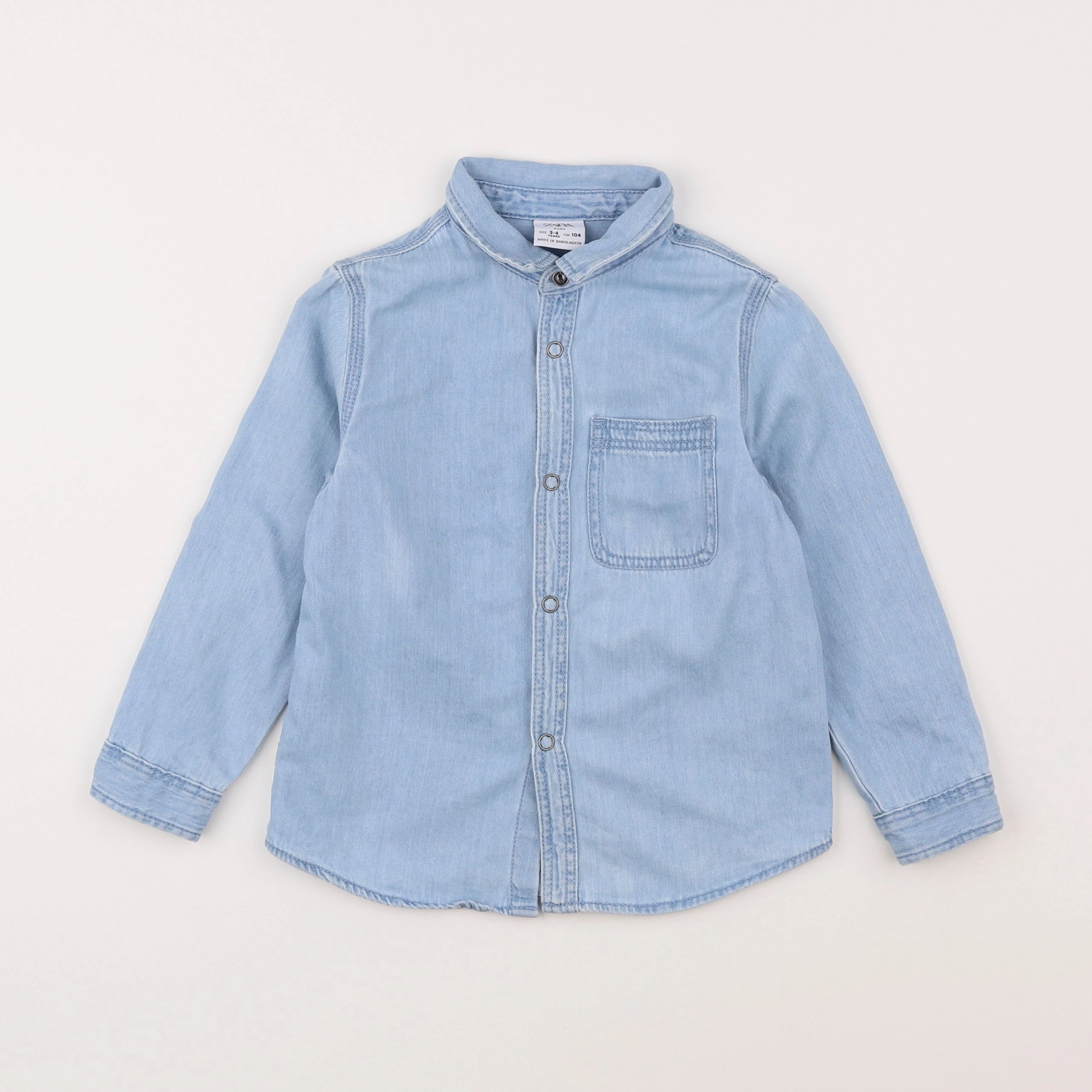 Zara - chemise bleu - 3/4 ans