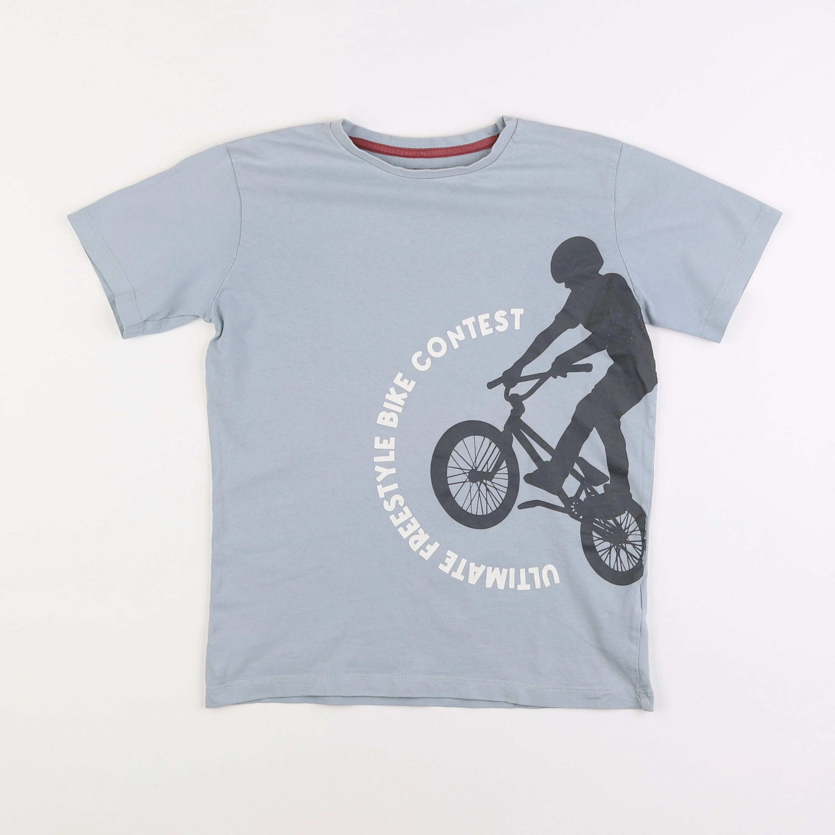 Vertbaudet - tee-shirt bleu - 12 ans