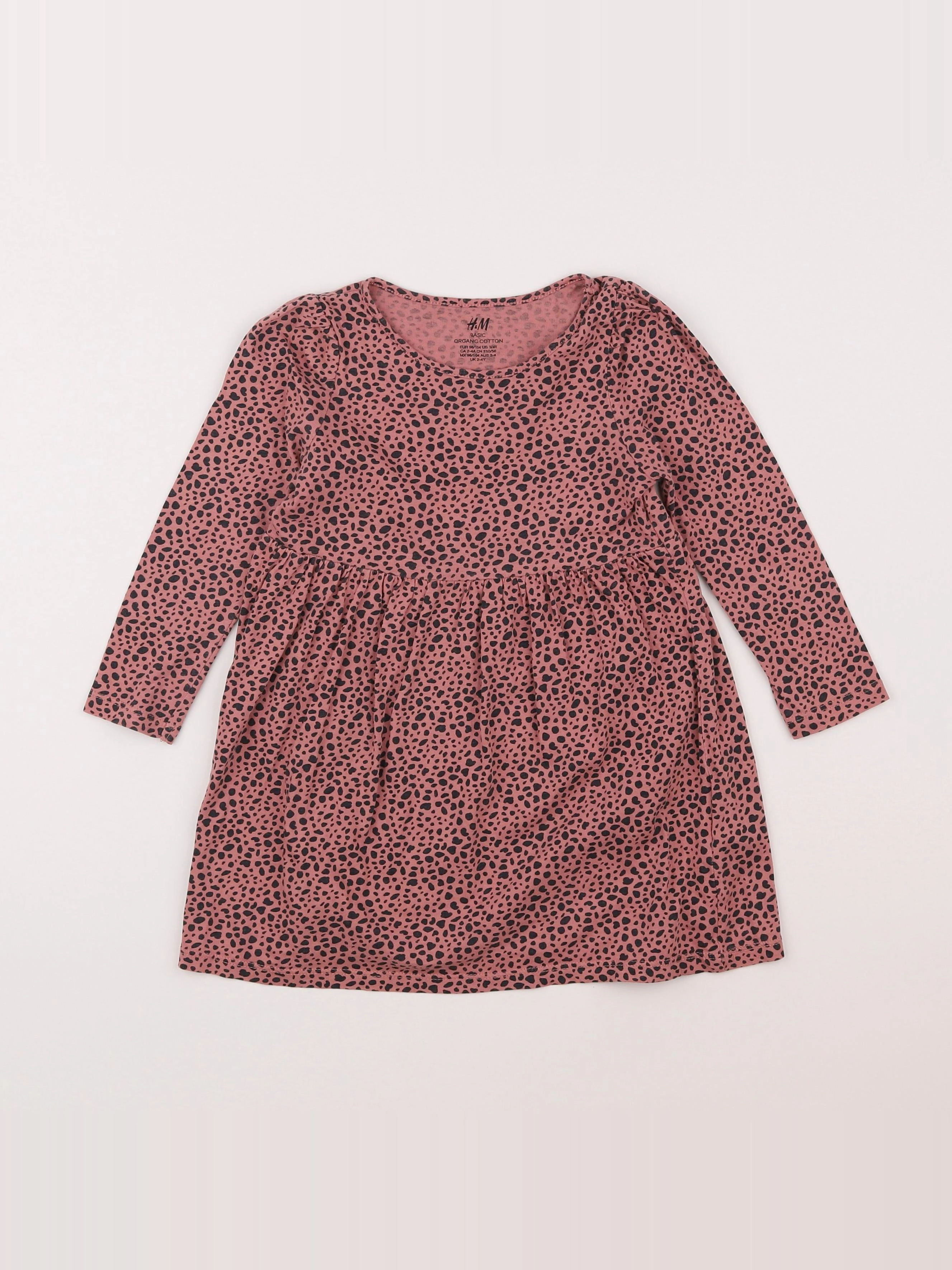 H&M - robe rose - 2/4 ans