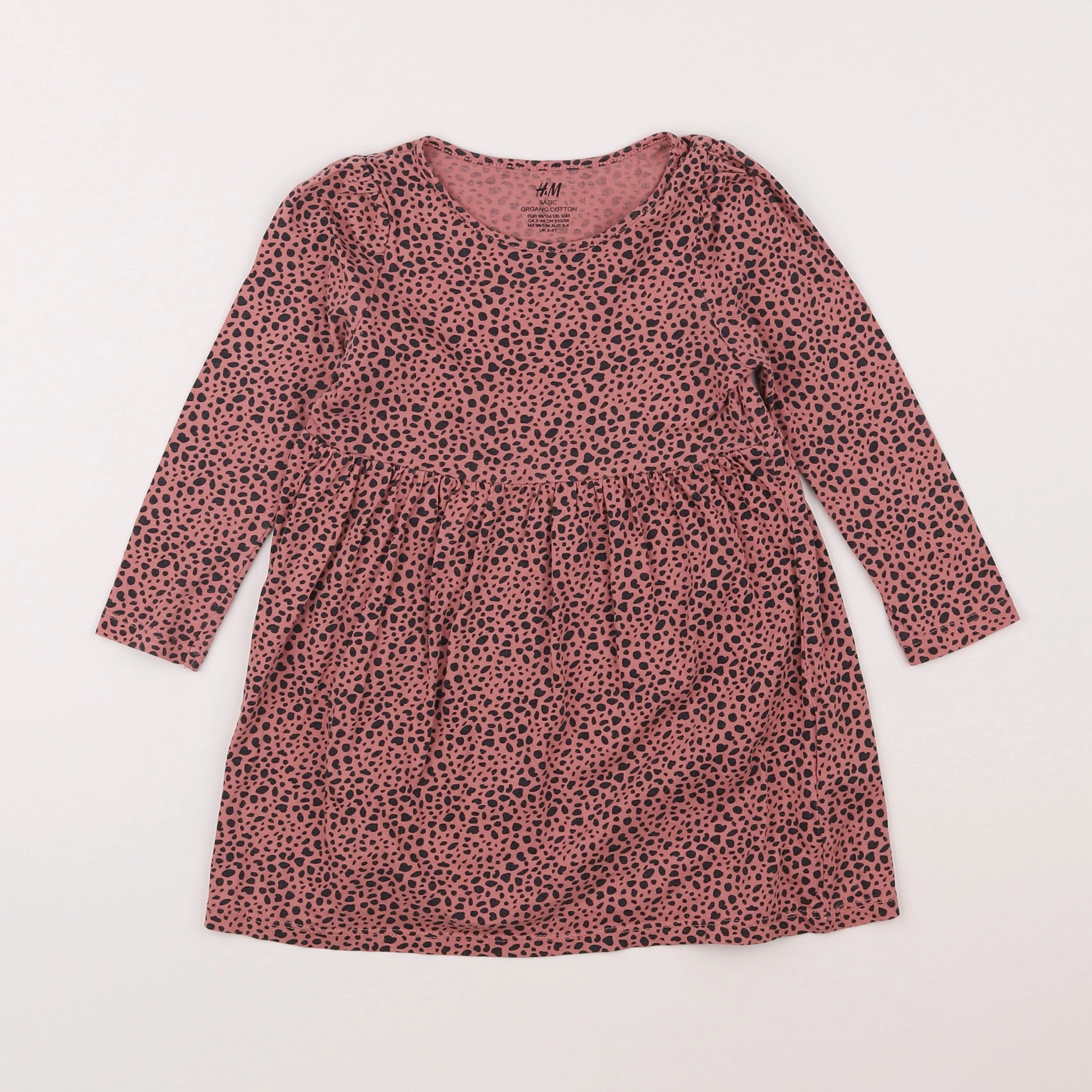 H&M - robe rose - 2/4 ans