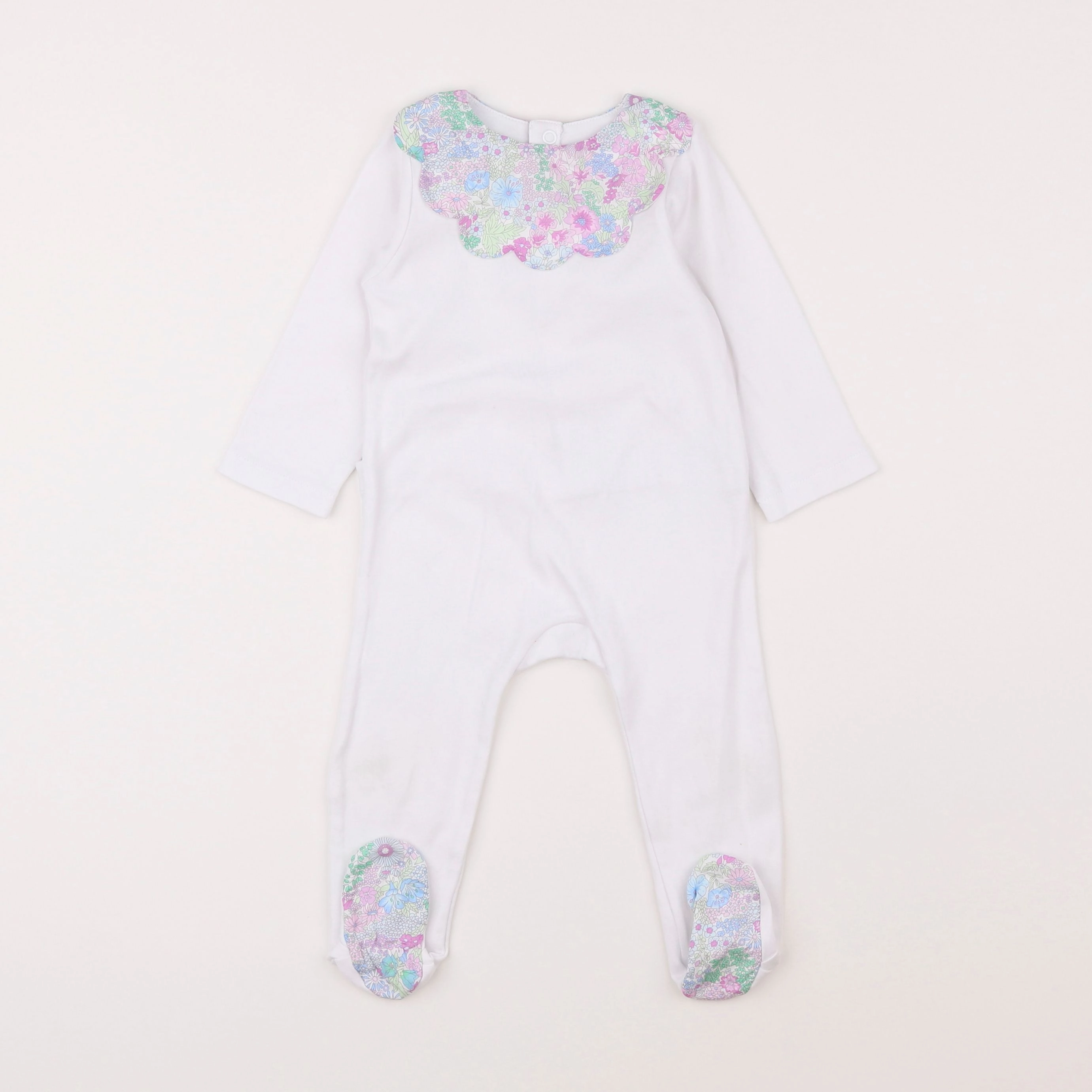 Jacadi - pyjama coton blanc - 12 mois