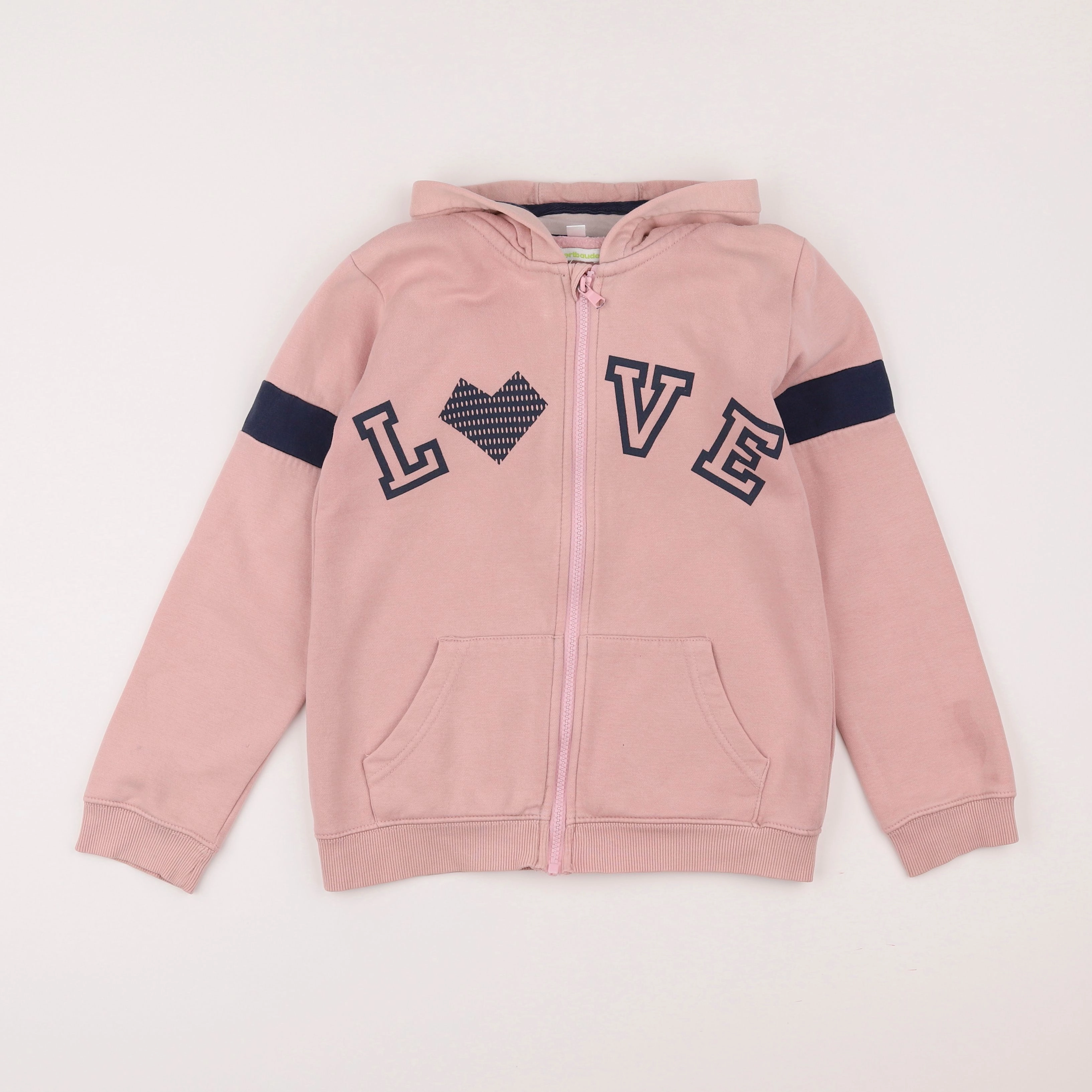 Vertbaudet - sweat rose - 10 ans