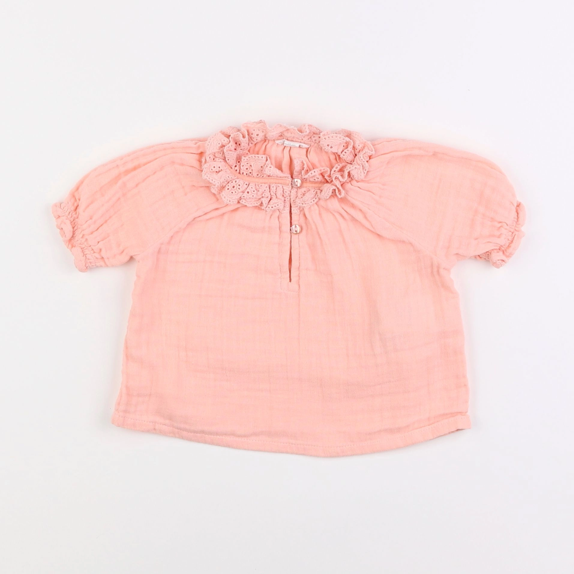 Vertbaudet - blouse rose - 9 mois