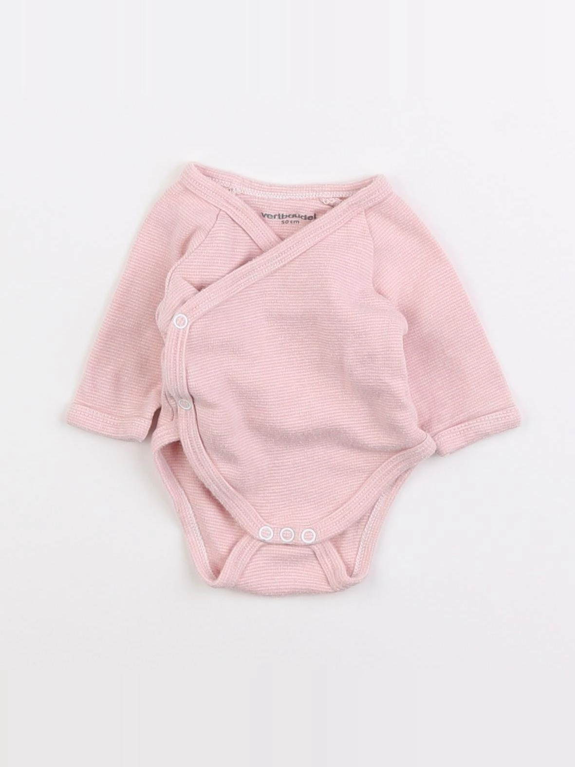 Vertbaudet - body rose - 0 mois