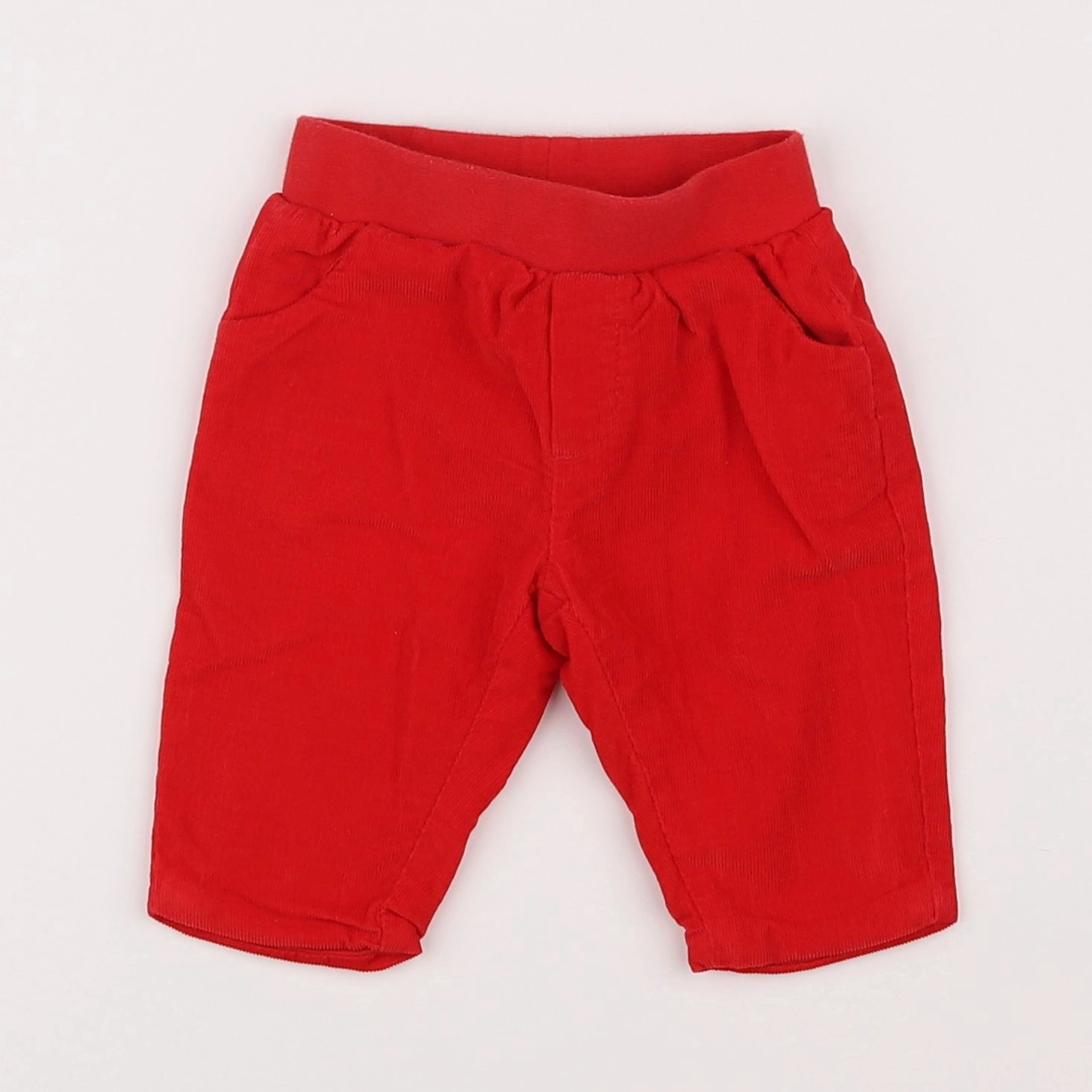 Jacadi - pantalon doublé rouge - 3 mois
