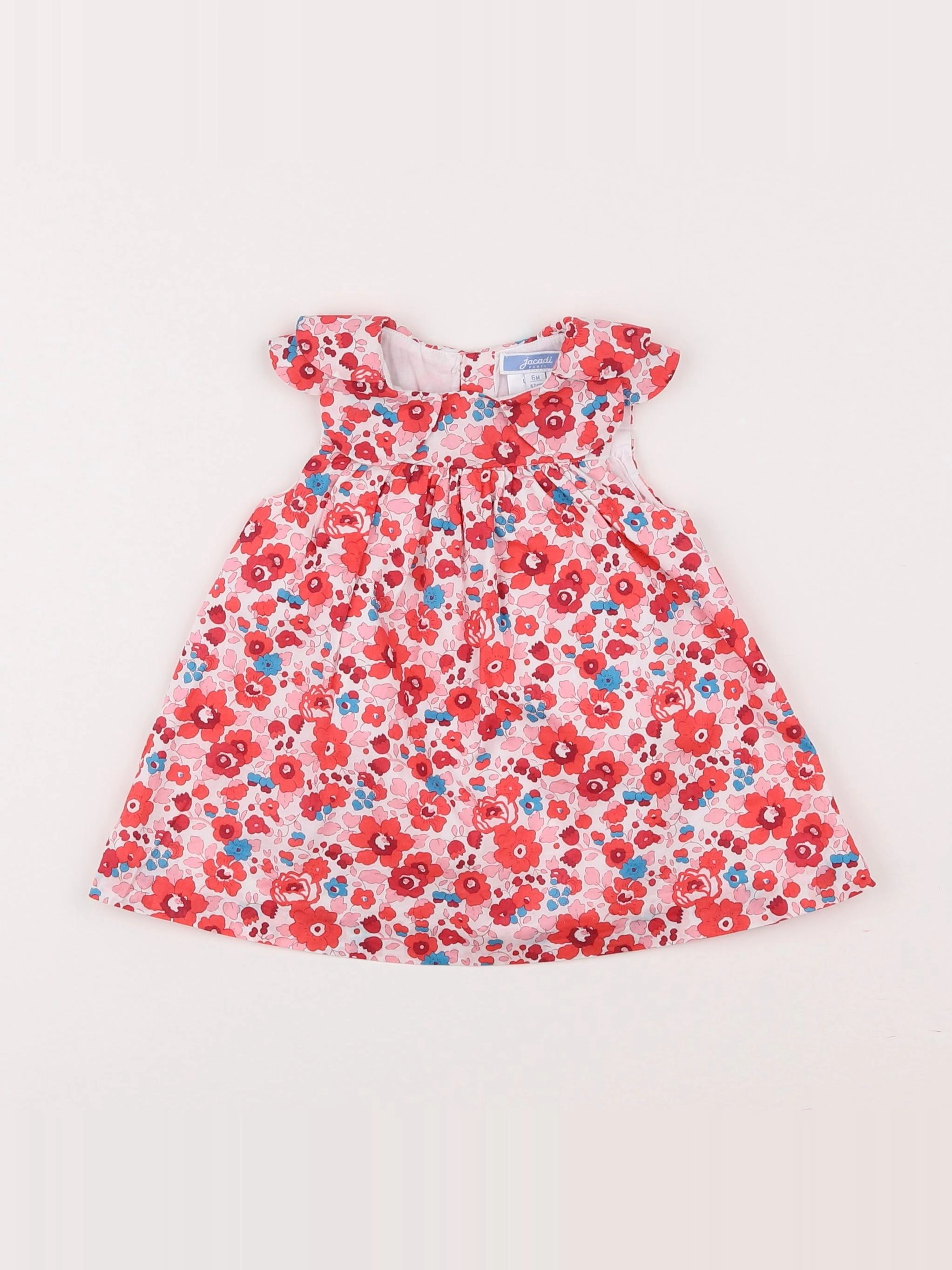 Jacadi - robe liberty multicolore - 6 mois