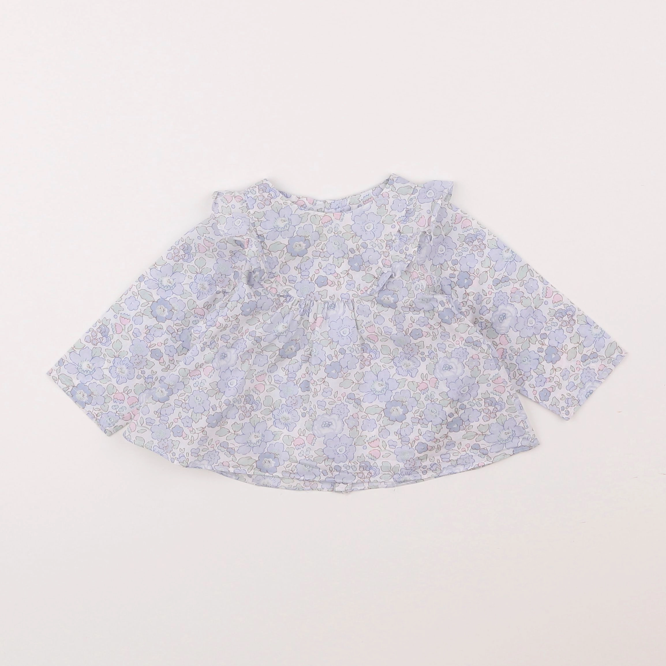 Jacadi - blouse liberty bleu - 6 mois
