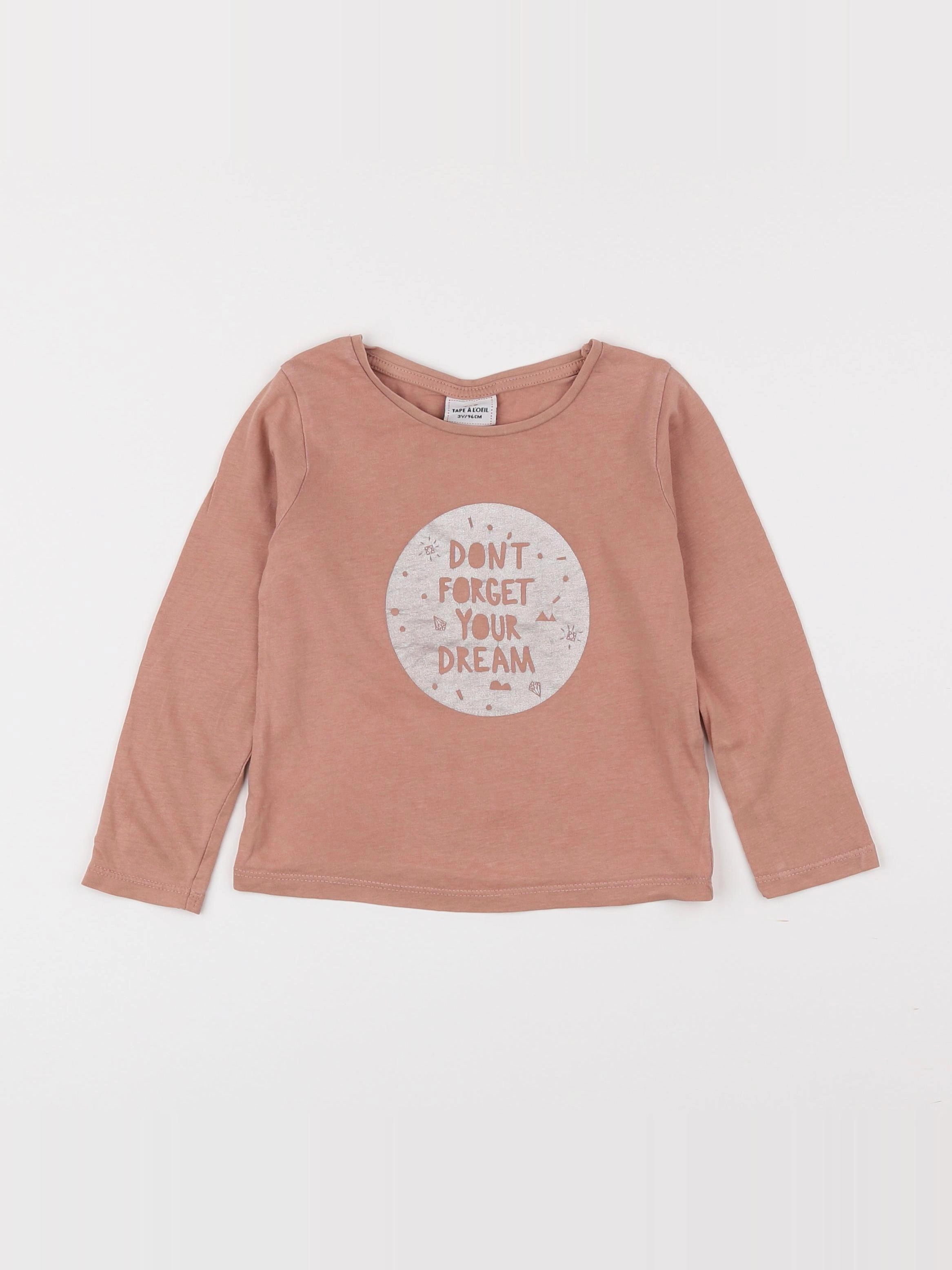 Tape à l'oeil - tee-shirt rose - 3 ans