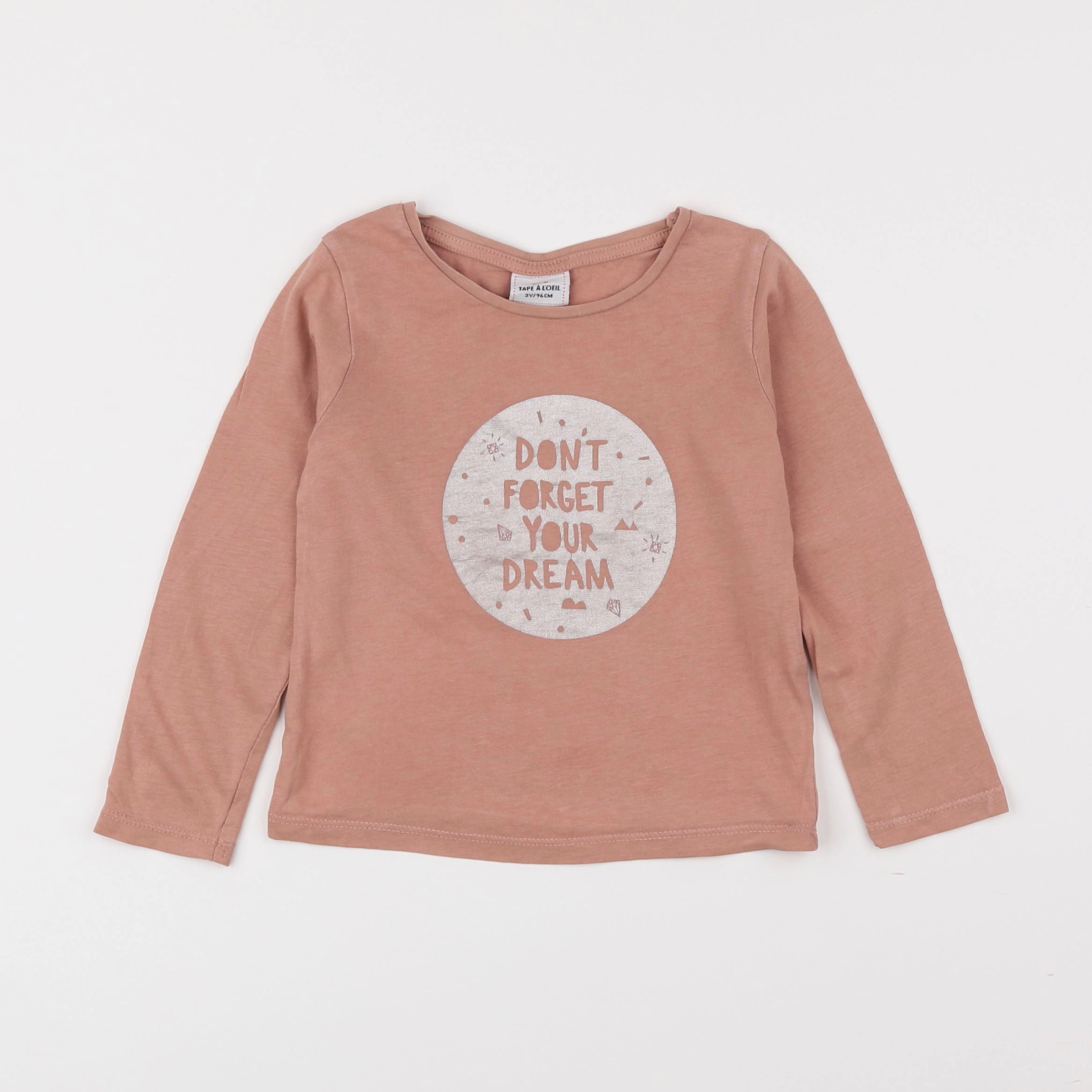 Tape à l'oeil - tee-shirt rose - 3 ans
