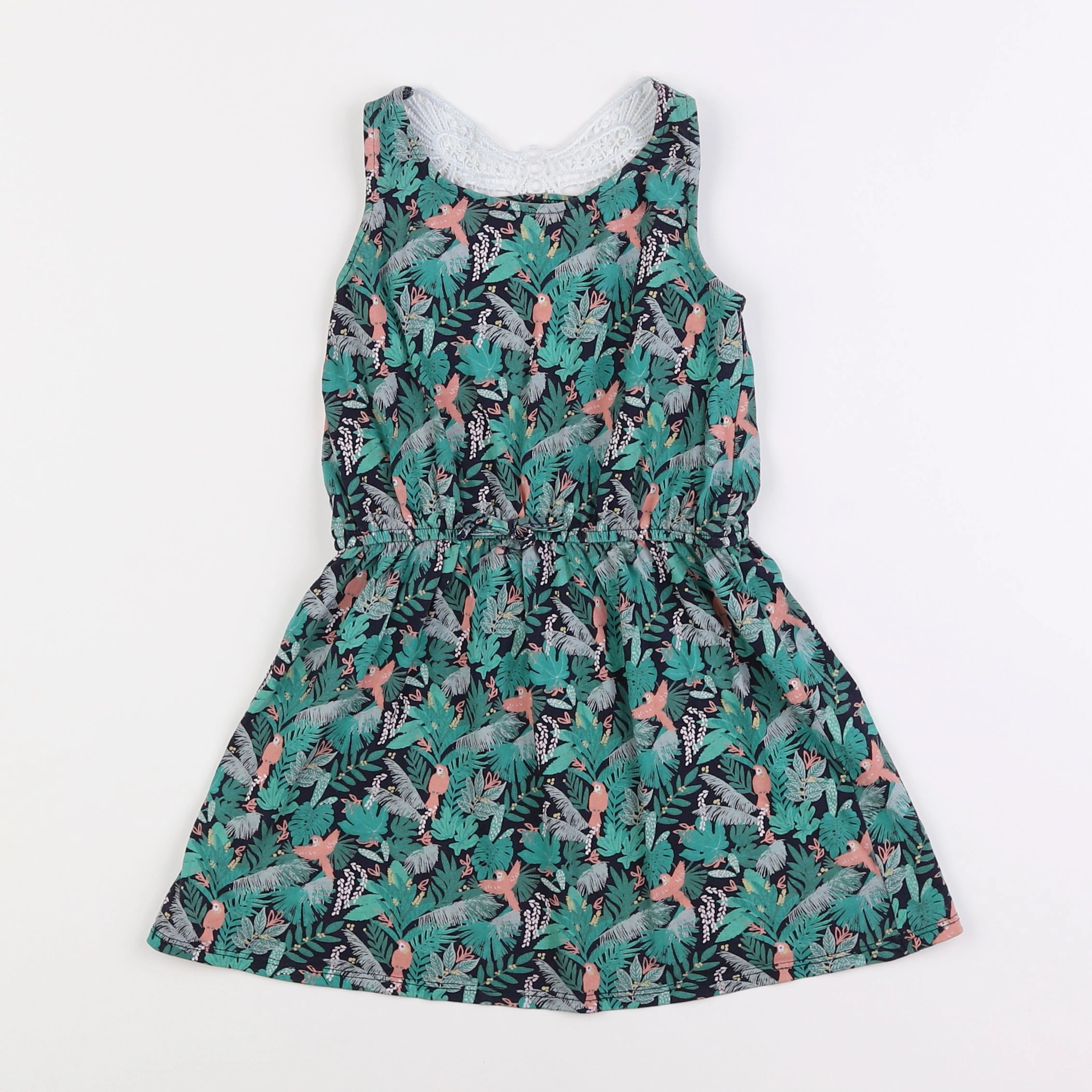 Vertbaudet - robe vert - 4 ans