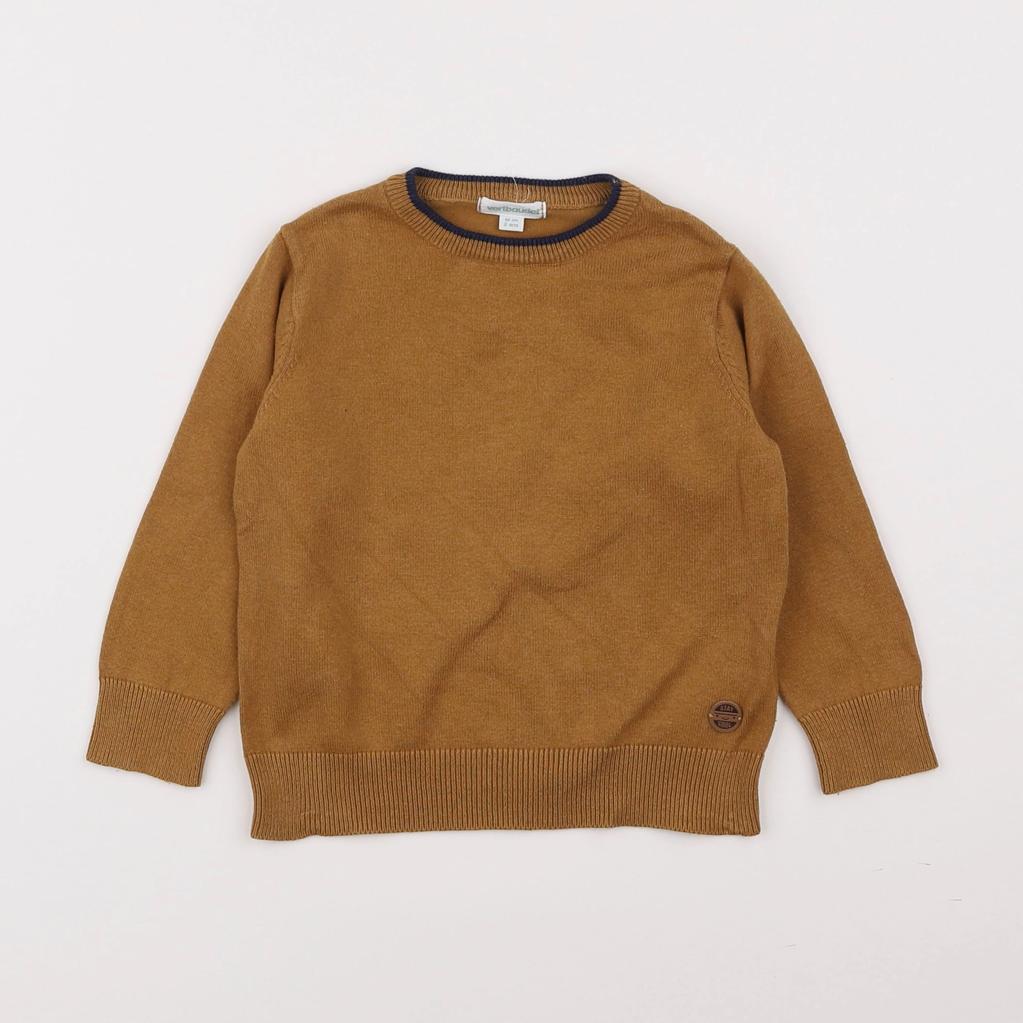 Vertbaudet - pull marron - 2 ans