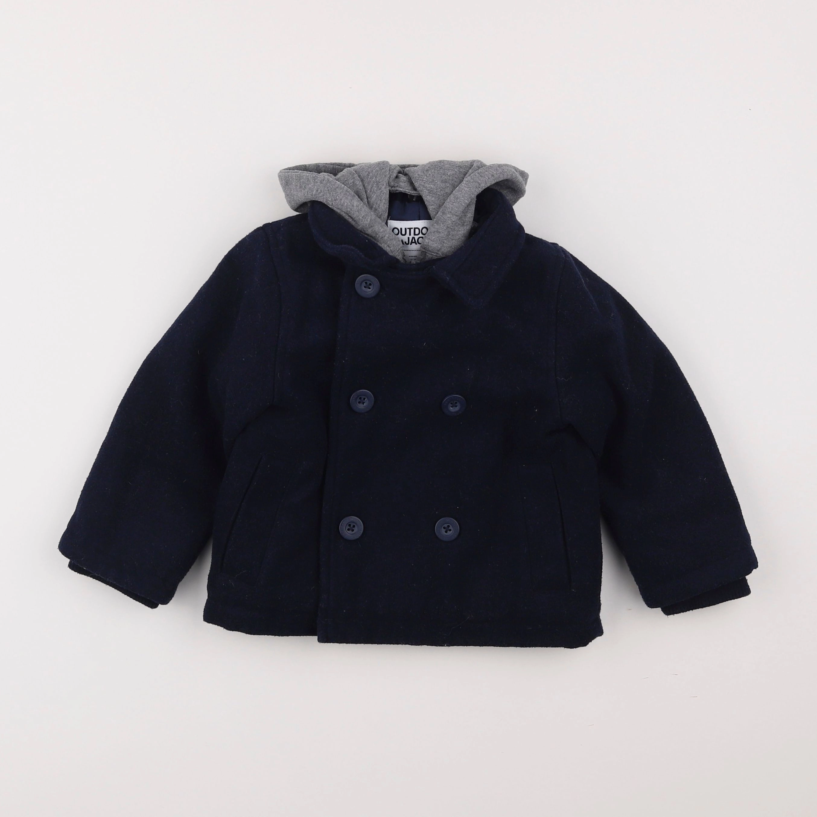 Vertbaudet - parka bleu - 2 ans