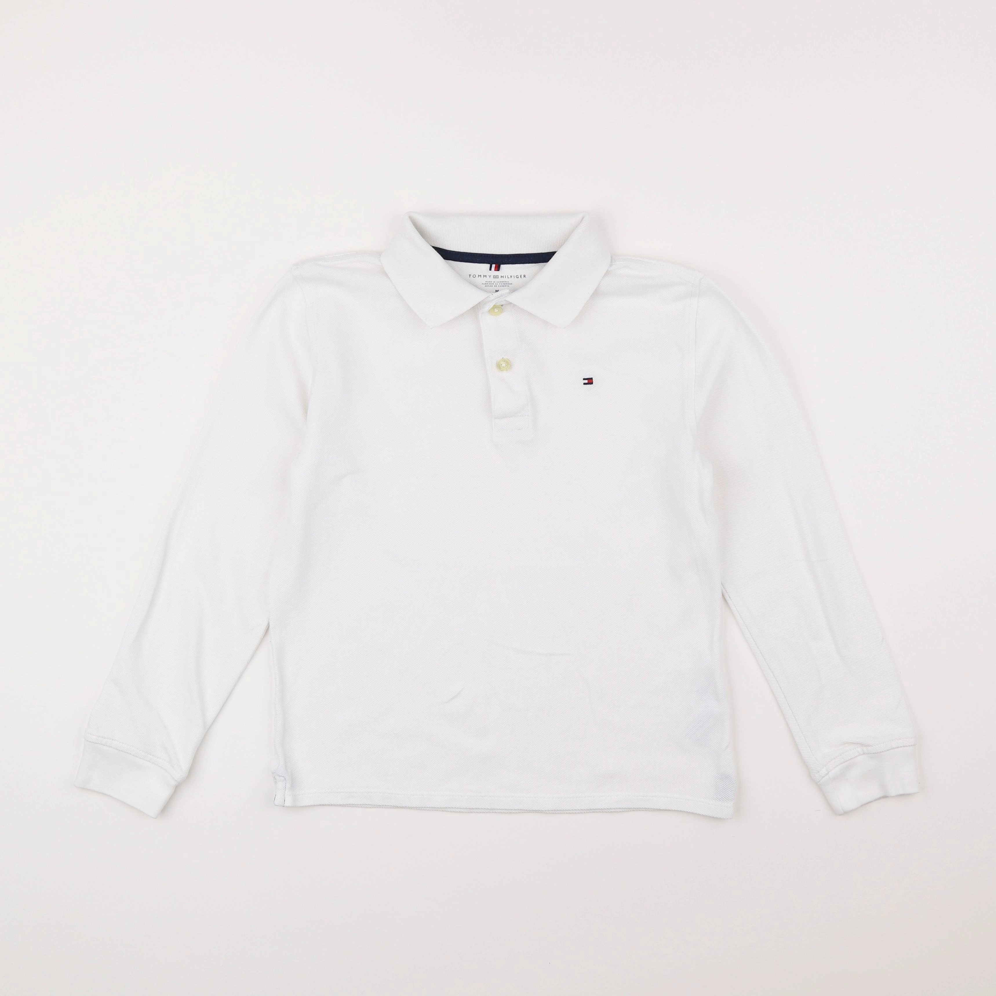 Tommy Hilfiger - polo blanc - 8/10 ans