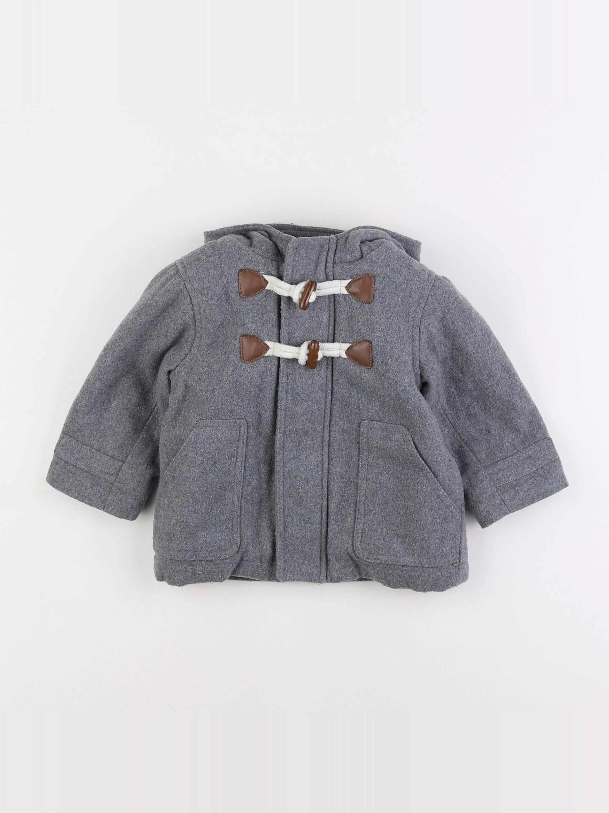 Vertbaudet - manteau gris - 18 mois