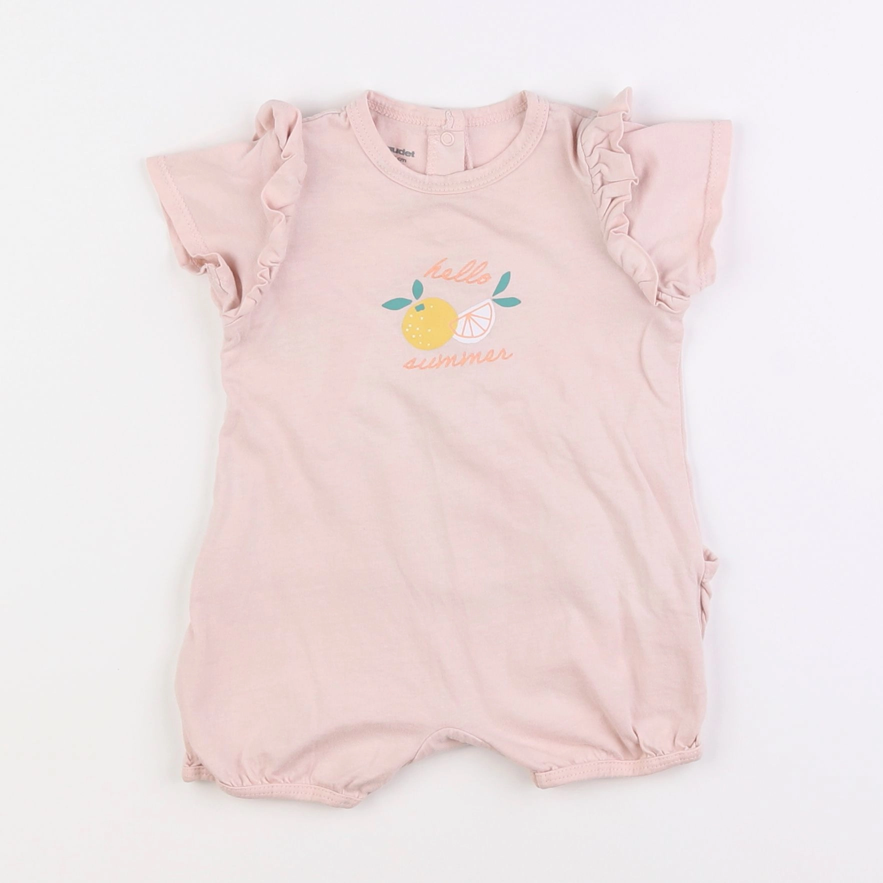 Vertbaudet - pyjama coton rose - 6 mois