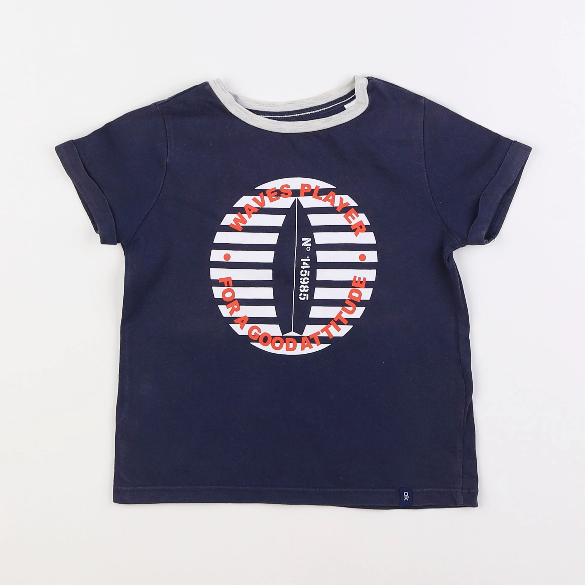 Okaidi - tee-shirt bleu - 3 ans