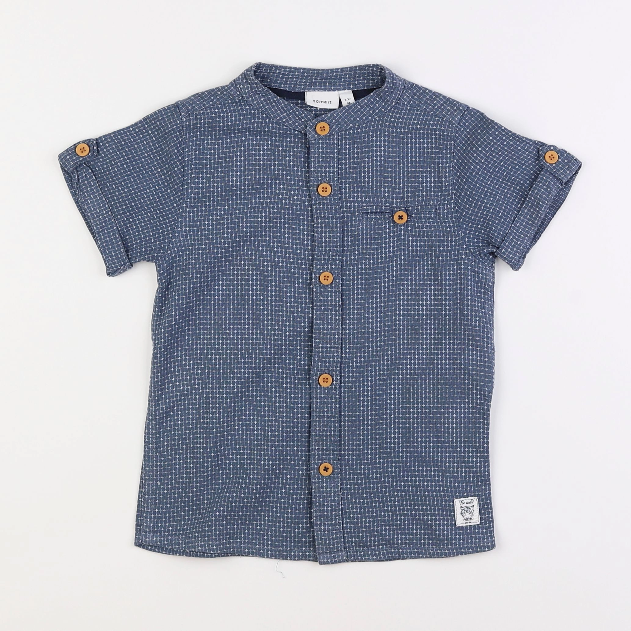 Name it - chemise bleu - 2/3 ans