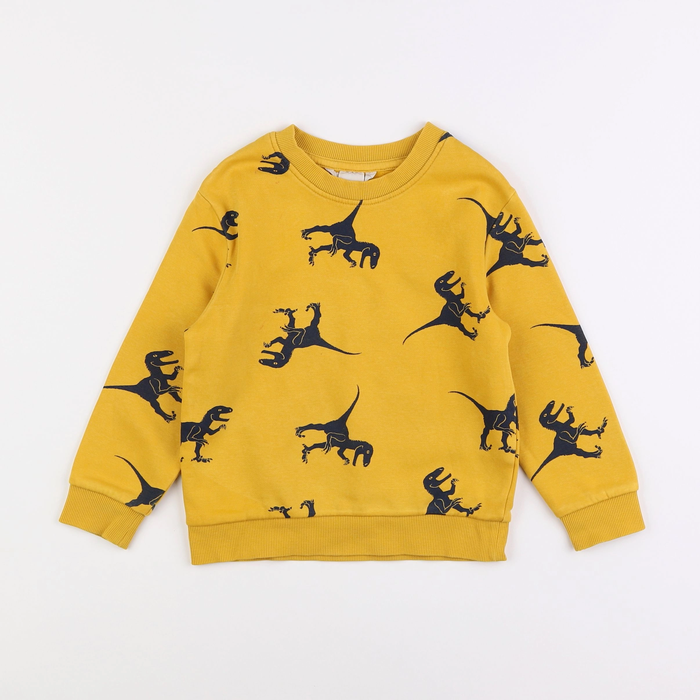 H&M - sweat jaune - 2/4 ans