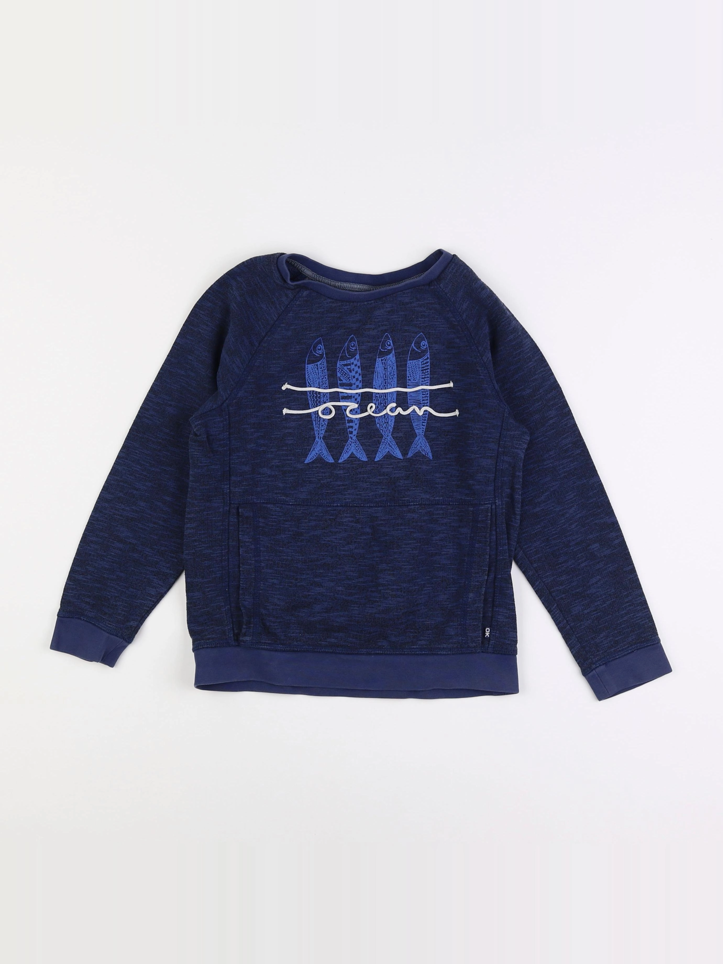 Okaidi - sweat bleu - 8 ans