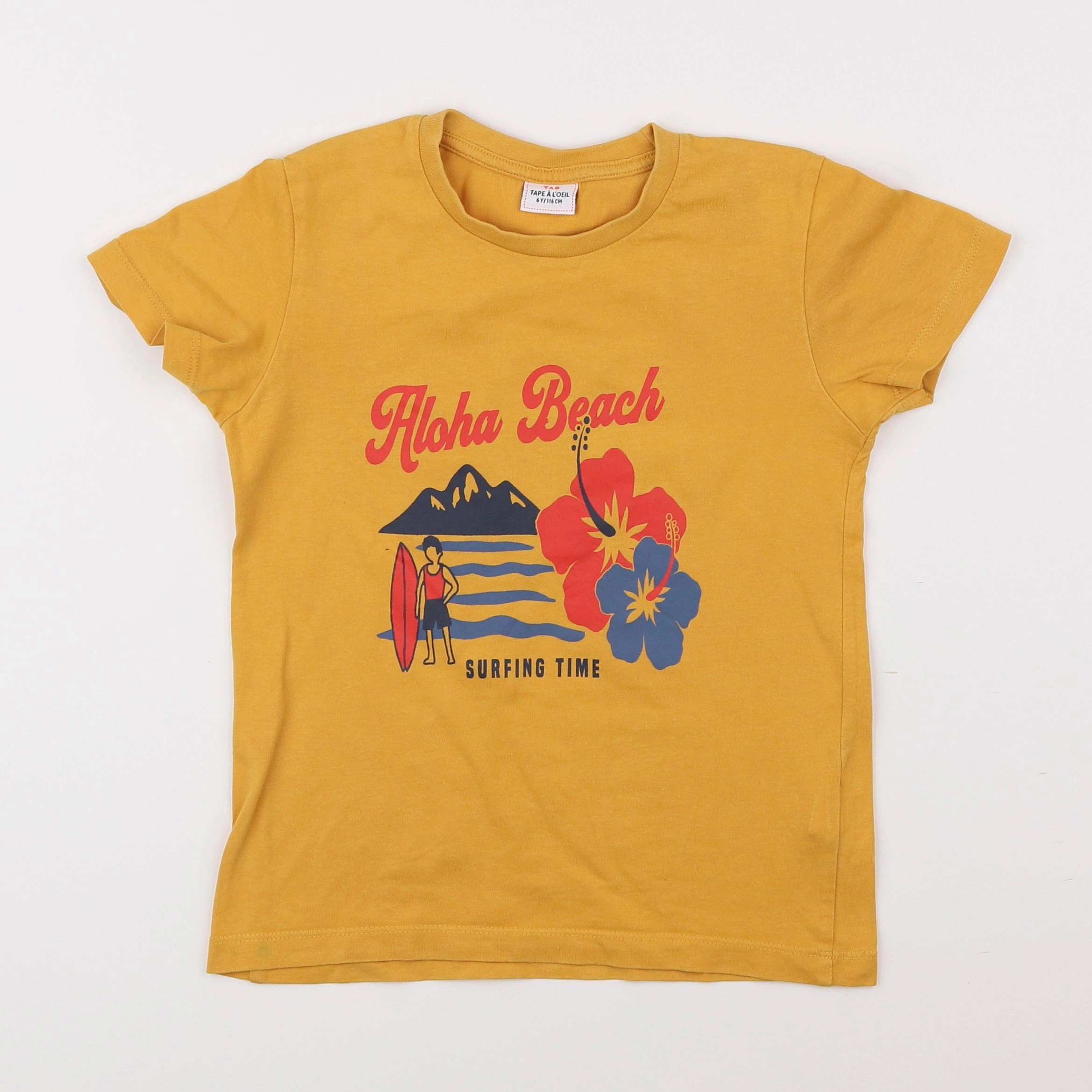 Tape à l'oeil - tee-shirt jaune - 6 ans