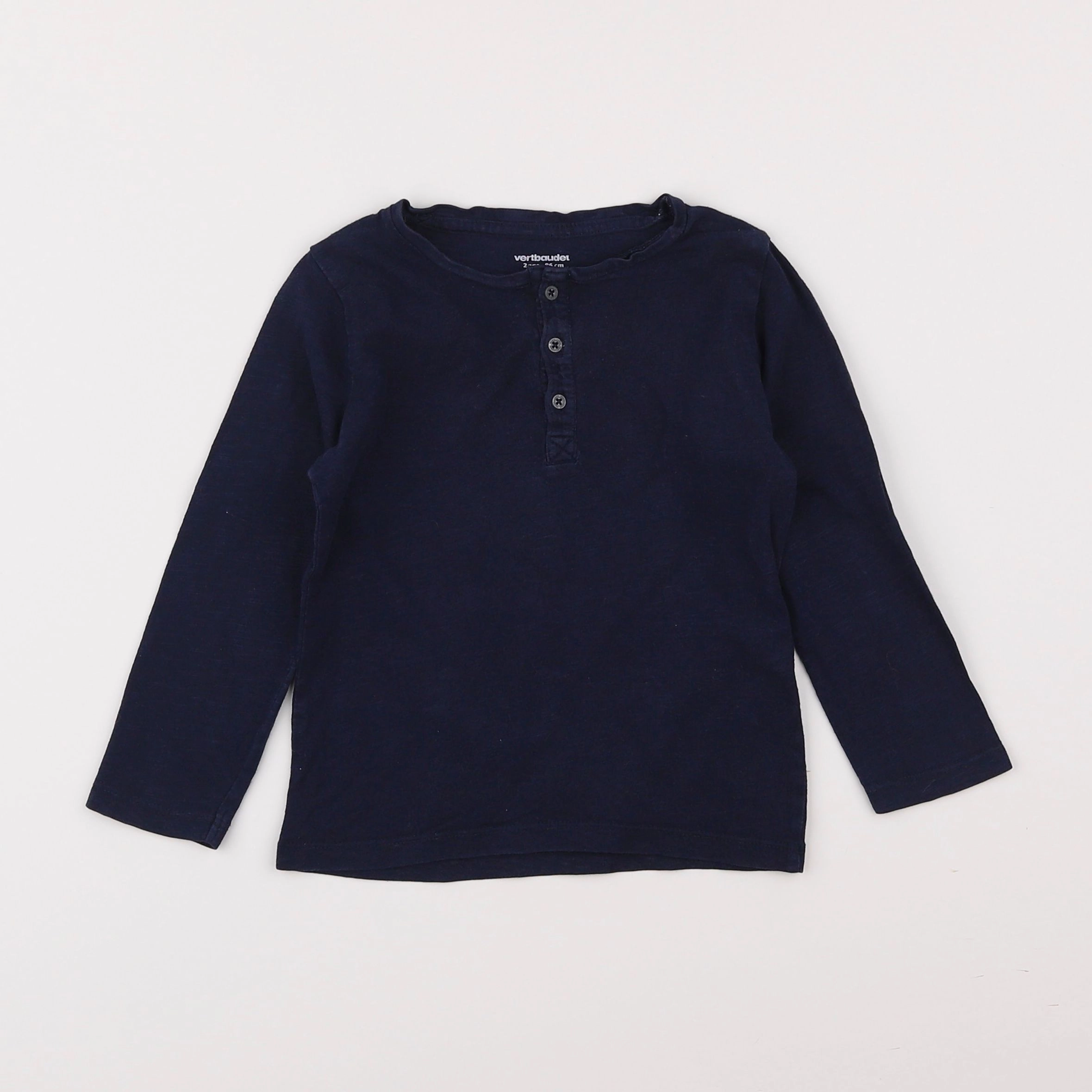 Vertbaudet - tee-shirt bleu - 2 ans