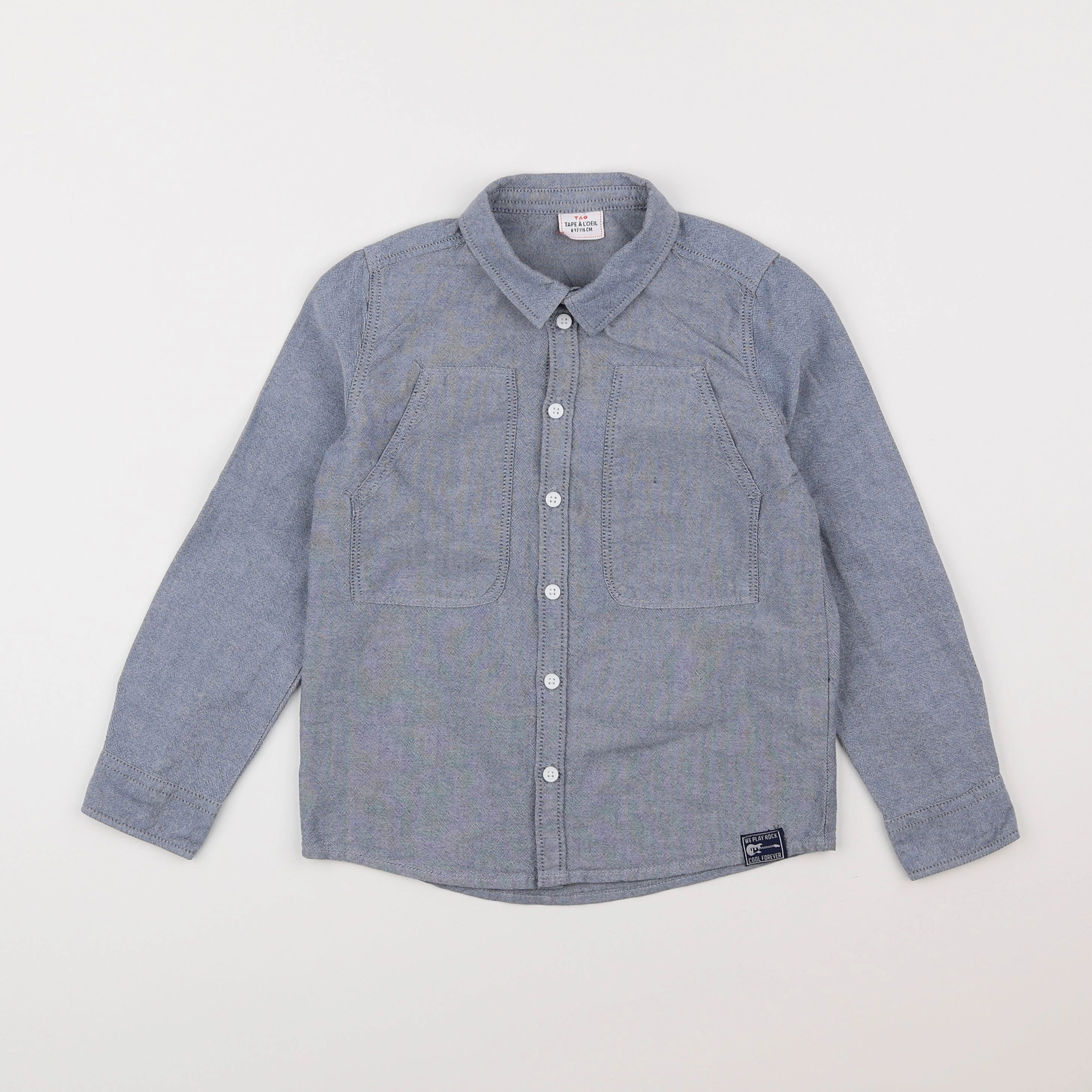 Tape à l'oeil - chemise gris - 6 ans