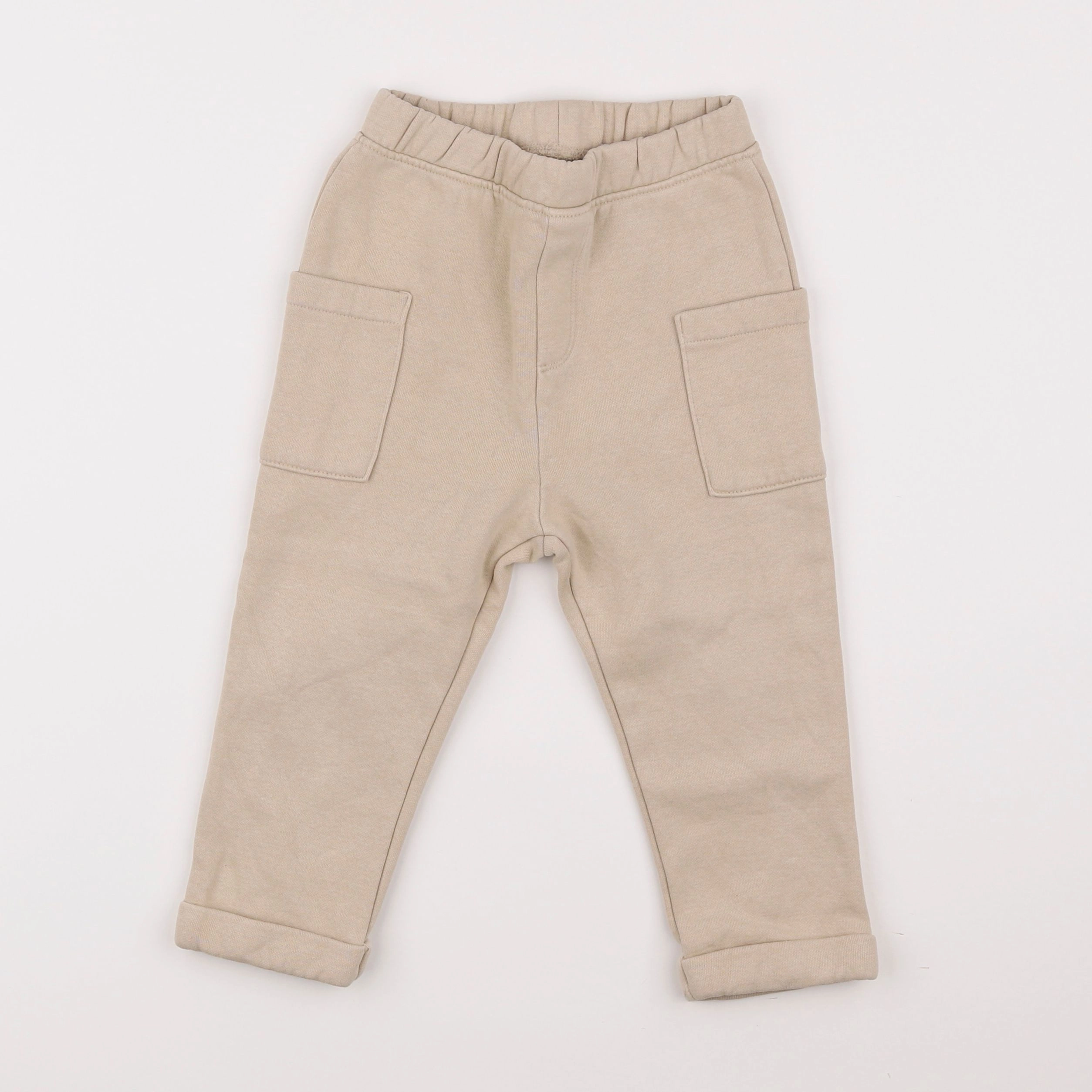 Vertbaudet - jogging doublé beige - 3 ans