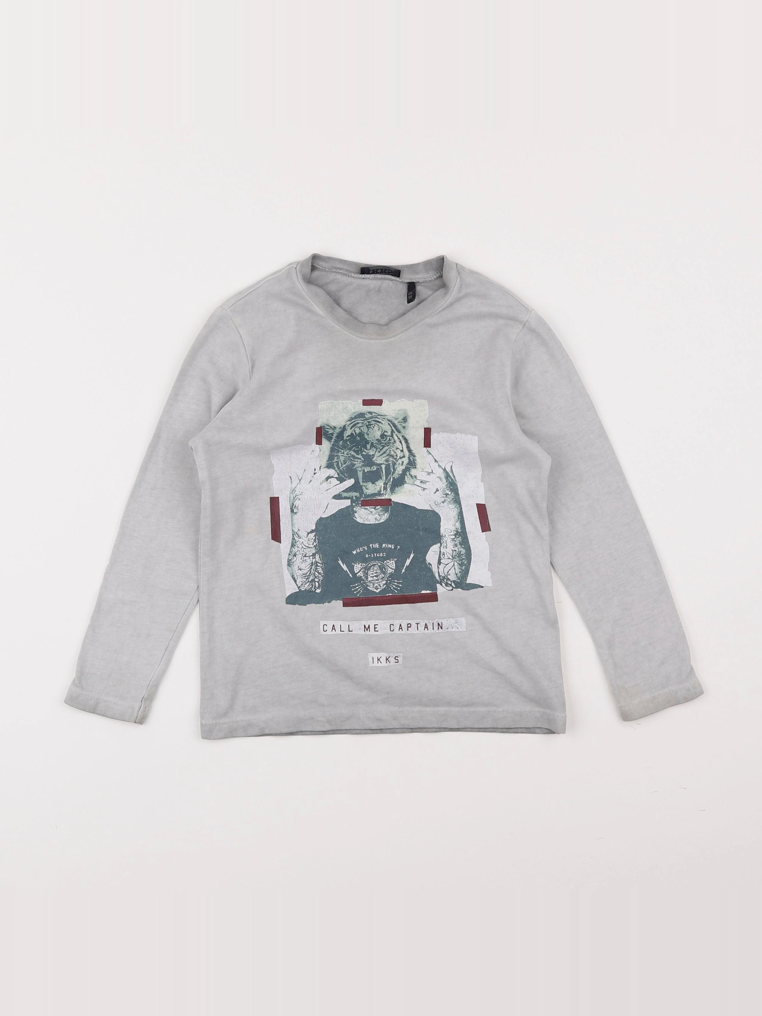 IKKS - tee-shirt gris - 3 ans