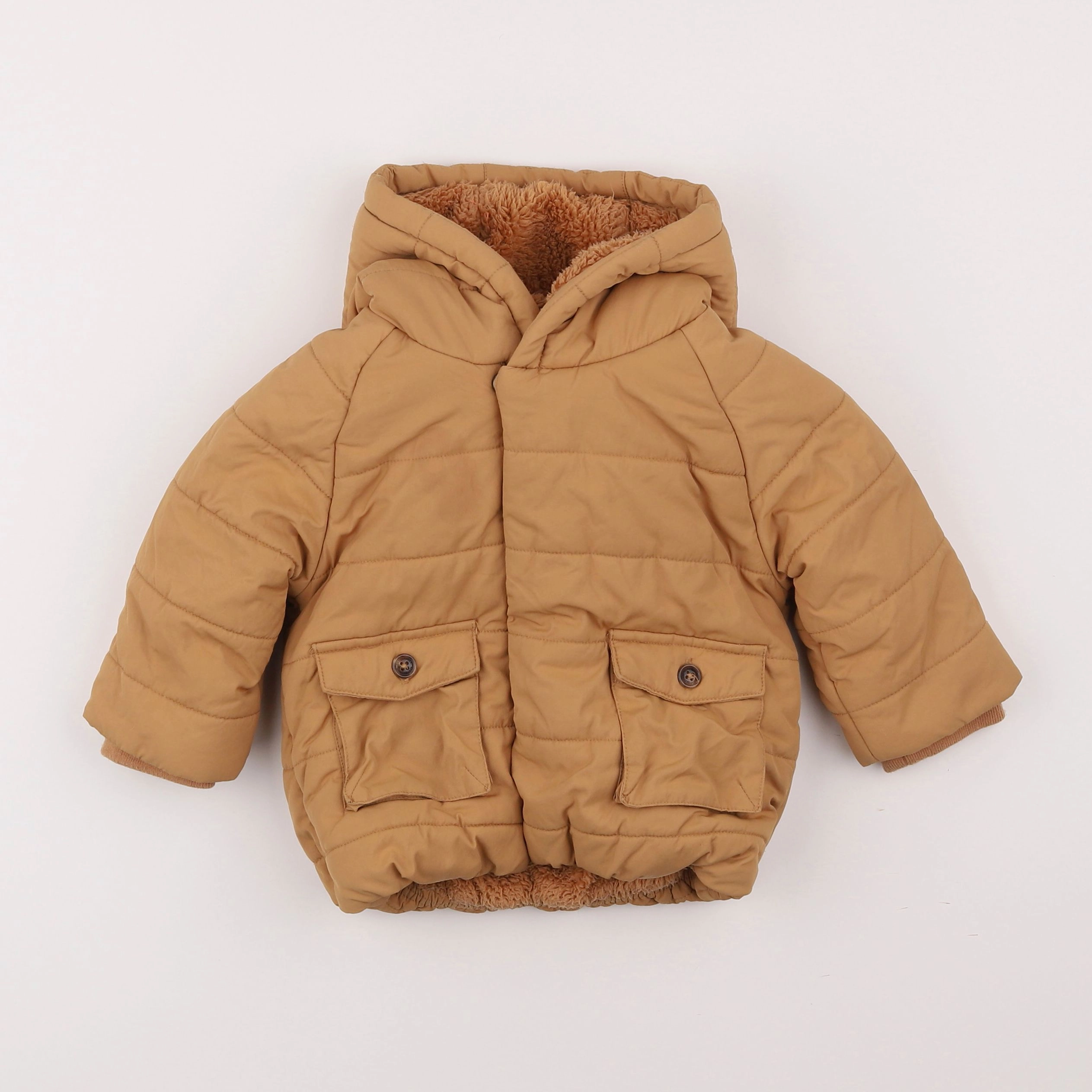 Vertbaudet - manteau marron - 18 mois