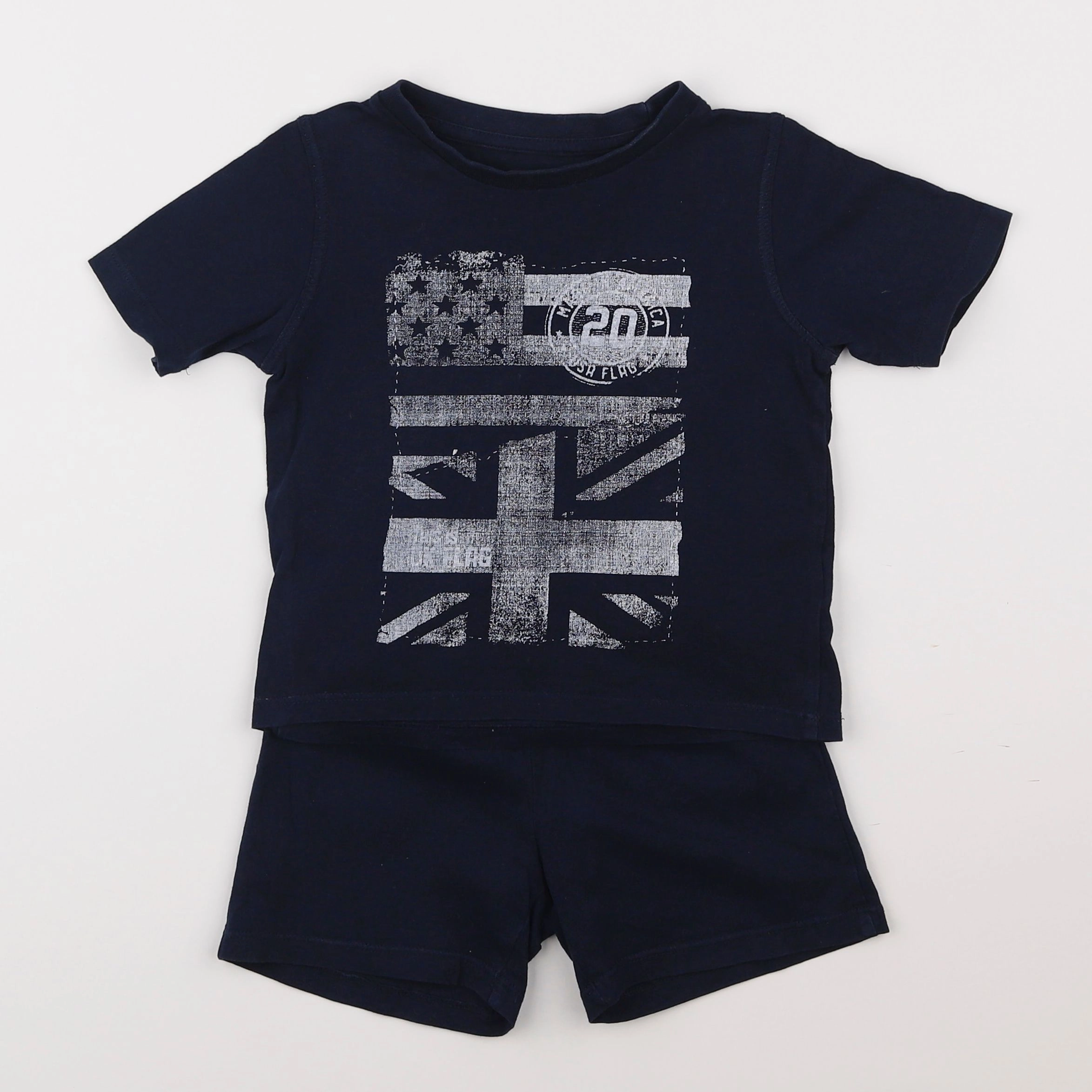 Vertbaudet - pyjama coton bleu - 3 ans