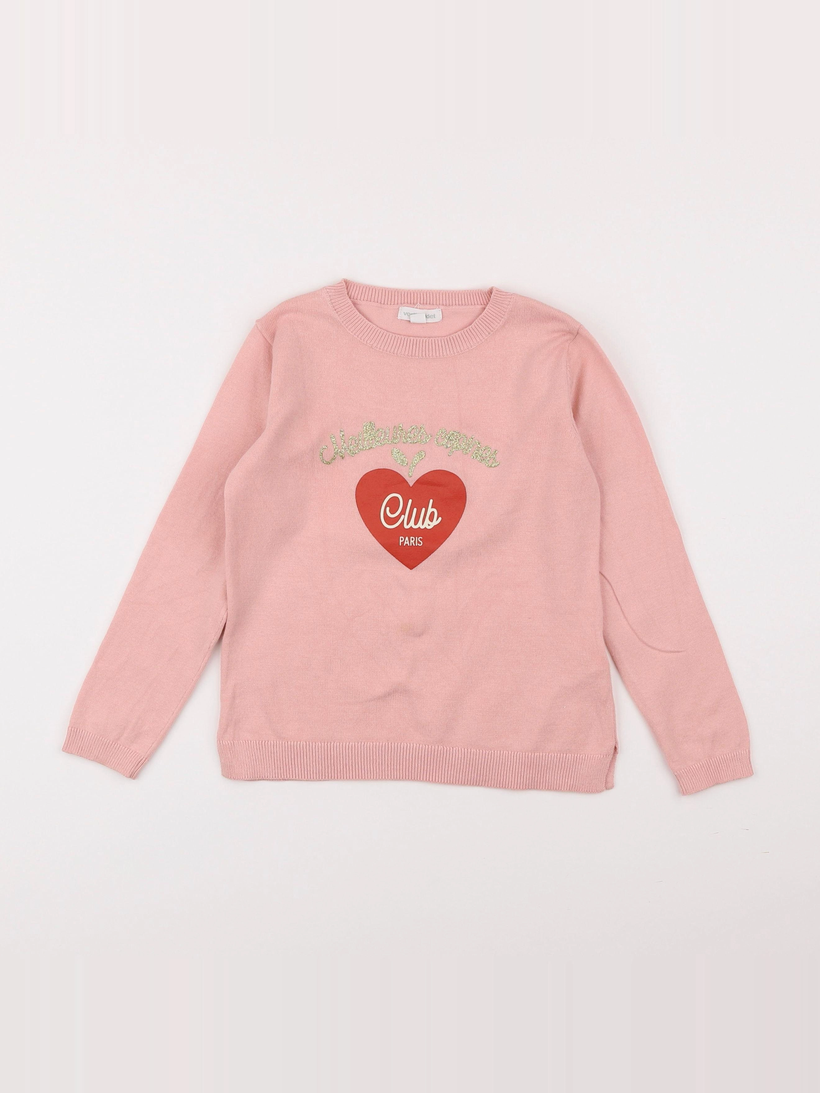 Vertbaudet - pull rose - 5 ans