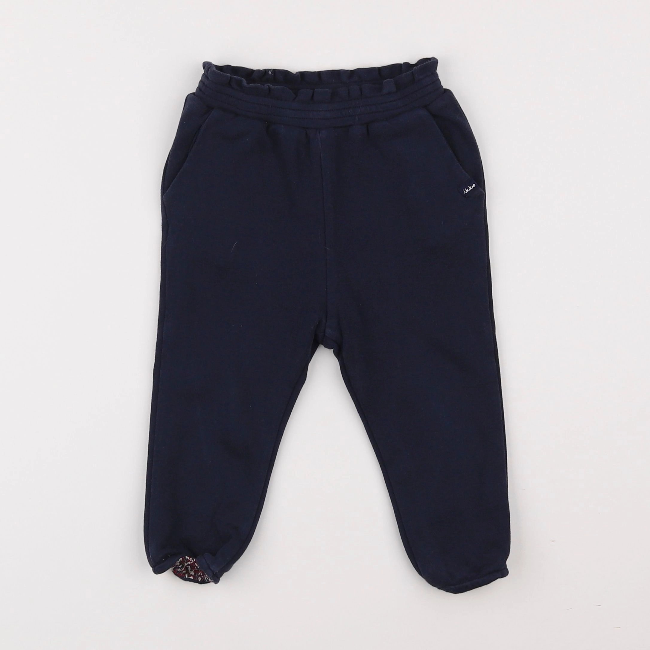 IKKS - pantalon doublé bleu - 2 ans