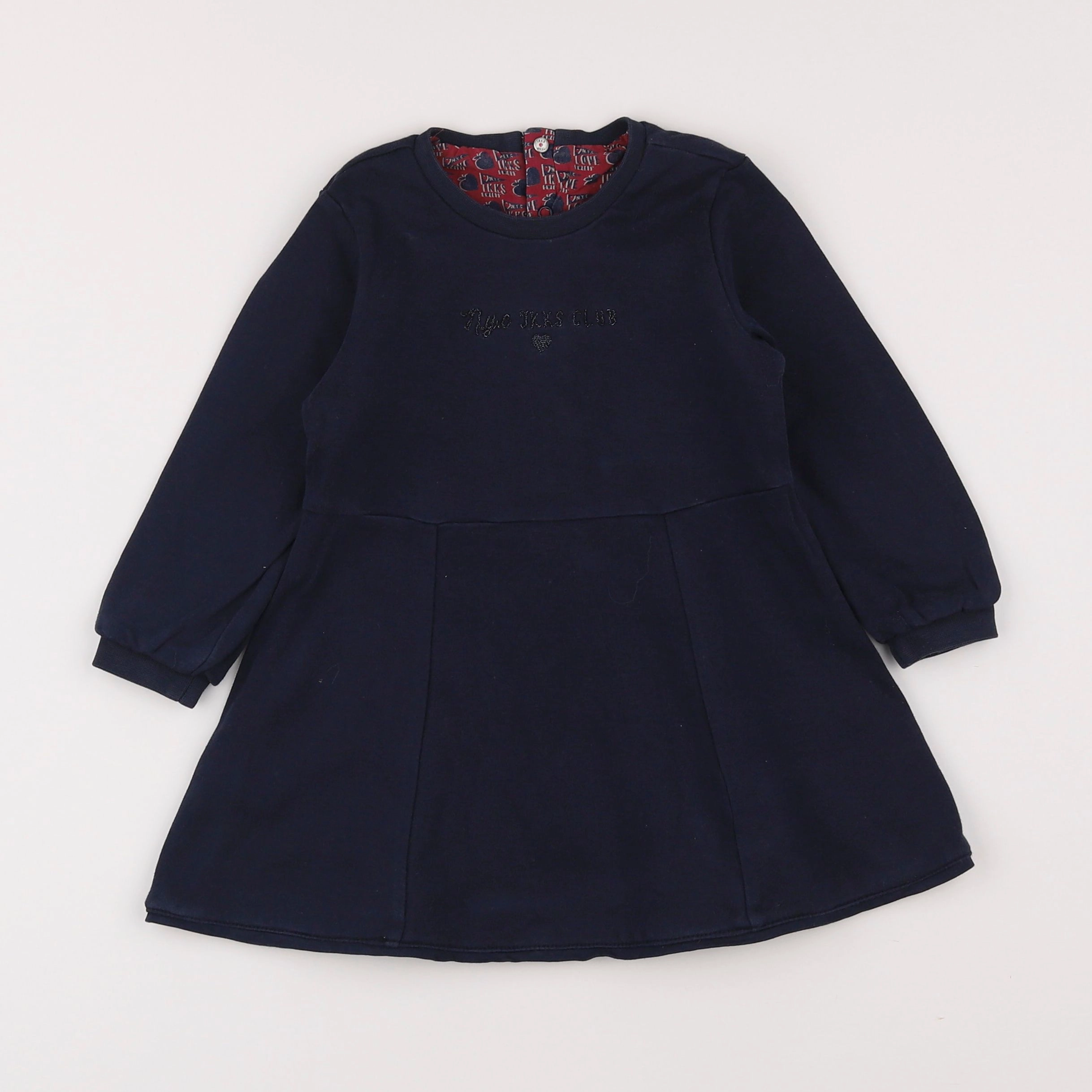 IKKS - robe réversible bleu - 2 ans