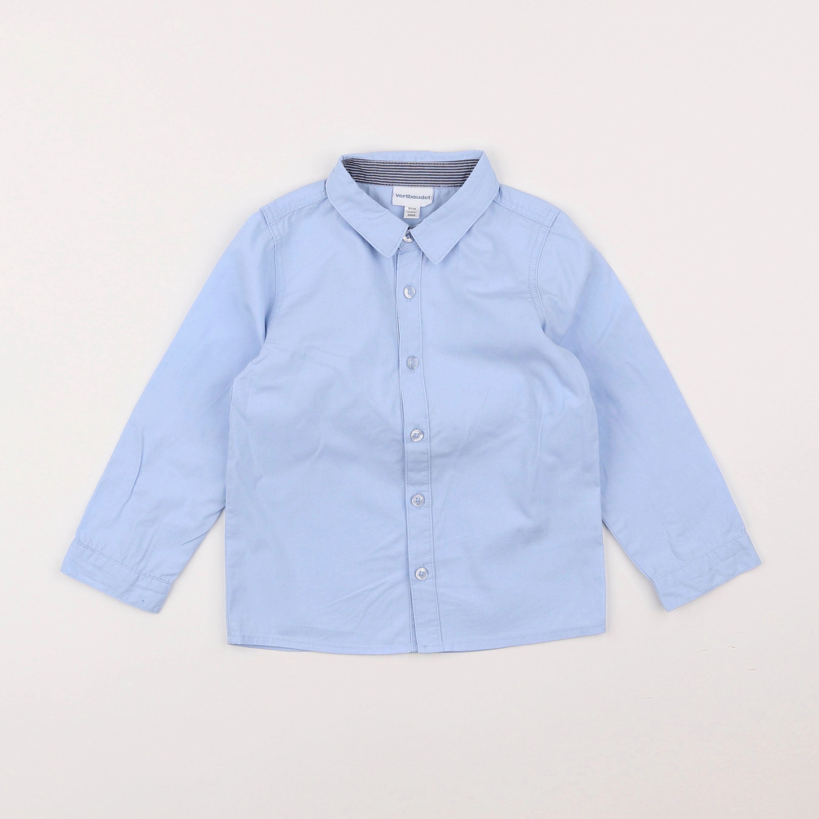 Vertbaudet - chemise bleu - 3 ans