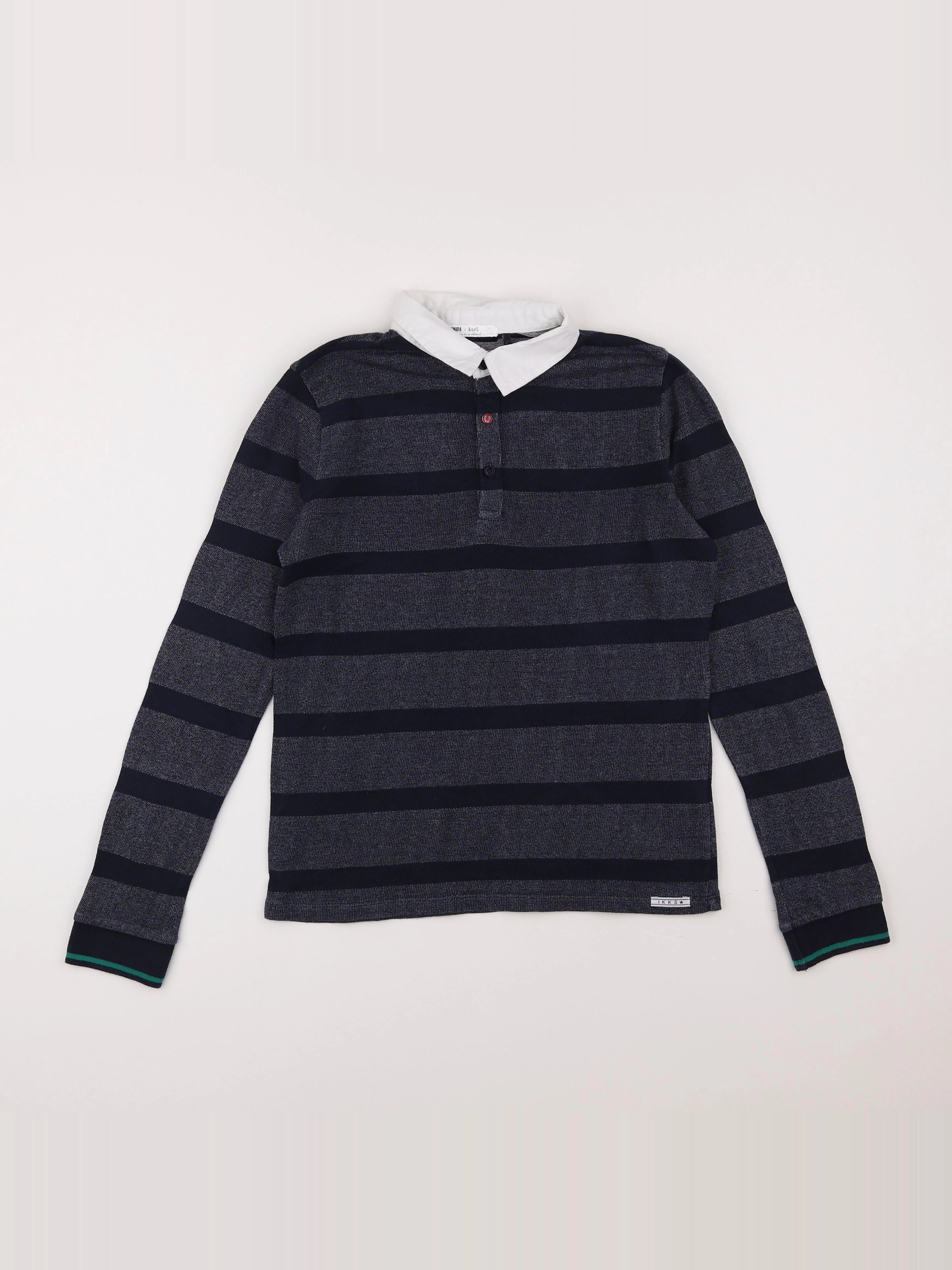 IKKS - polo imprimé au dos bleu - 12 ans